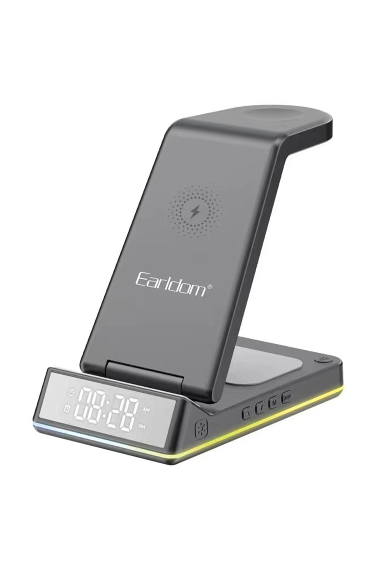 Earldom EH283 360 Derece Ayarlanabilir Katlanabilir Metal Masaüstü Telefon Tutucu - Gümüş