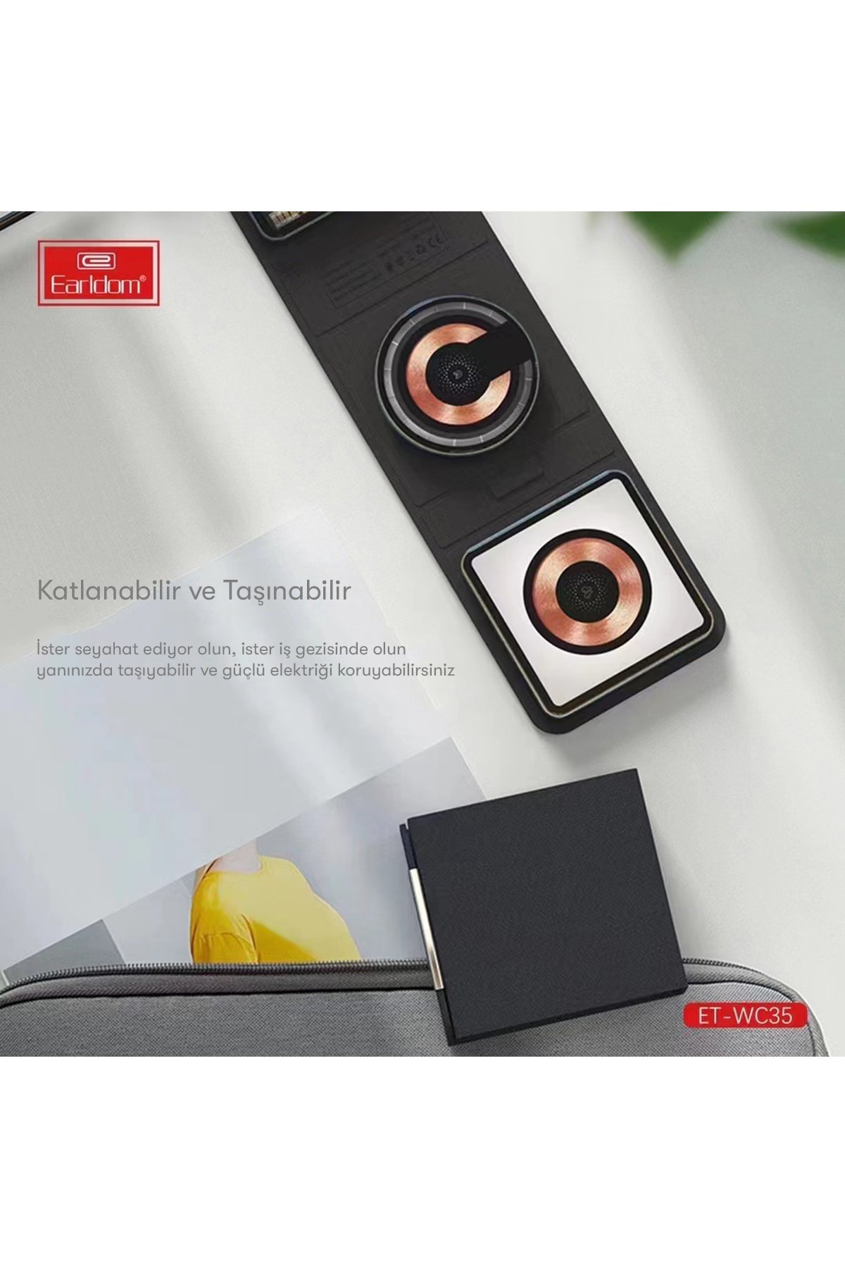 Earldom M91 Bluetooth 5.0 Usb Aux Dönüştürücü - Siyah