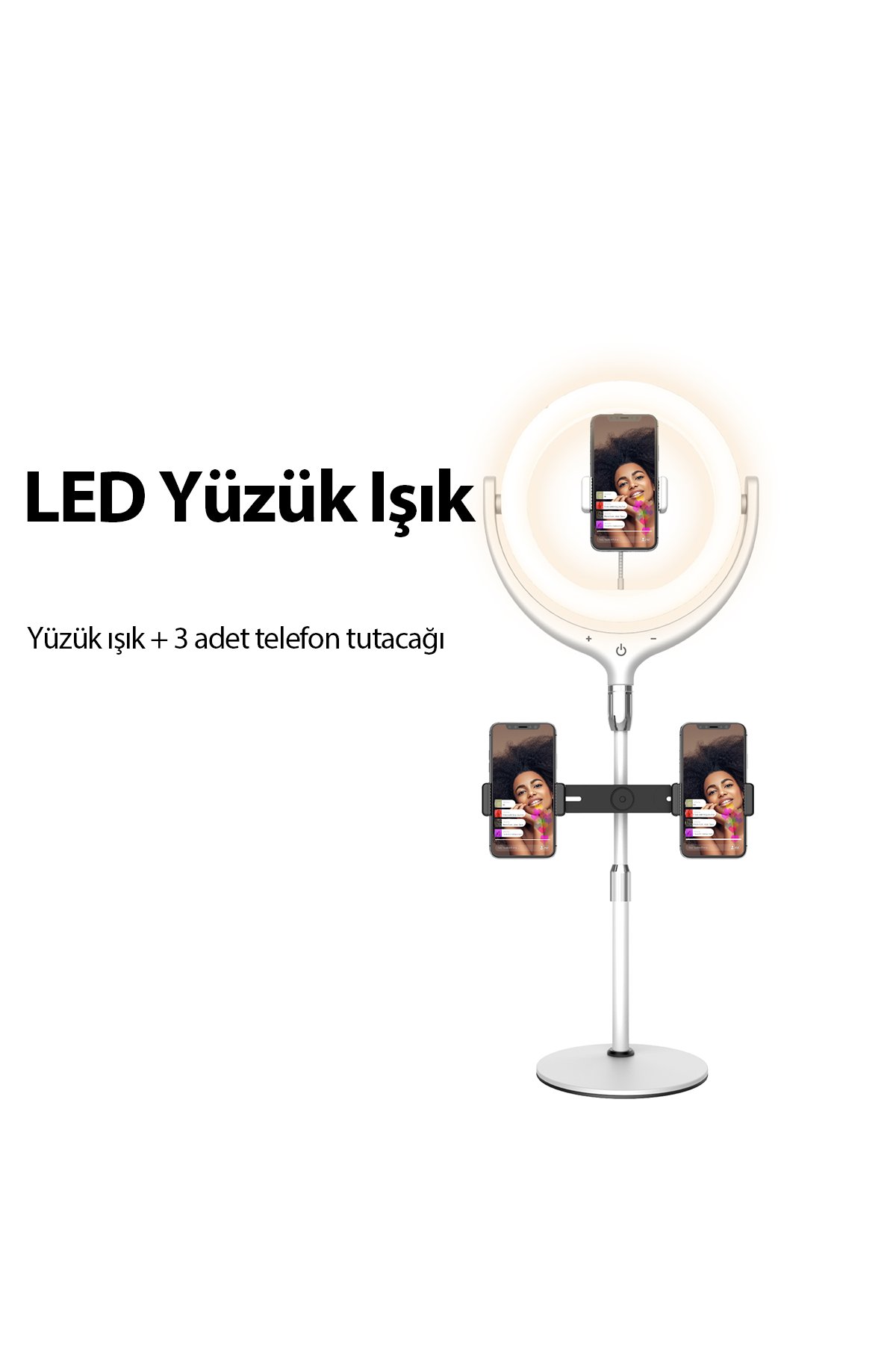 Earldom EH218 Ayarlanabilir Katlanabilir Masaüstü Telefon ve Mini Tablet Tutucu - Siyah