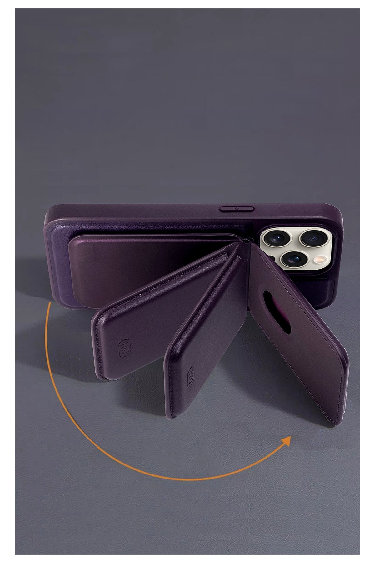 HDD iPhone 14 HBC-248 Lima Standlı Kapak - Derin Mor