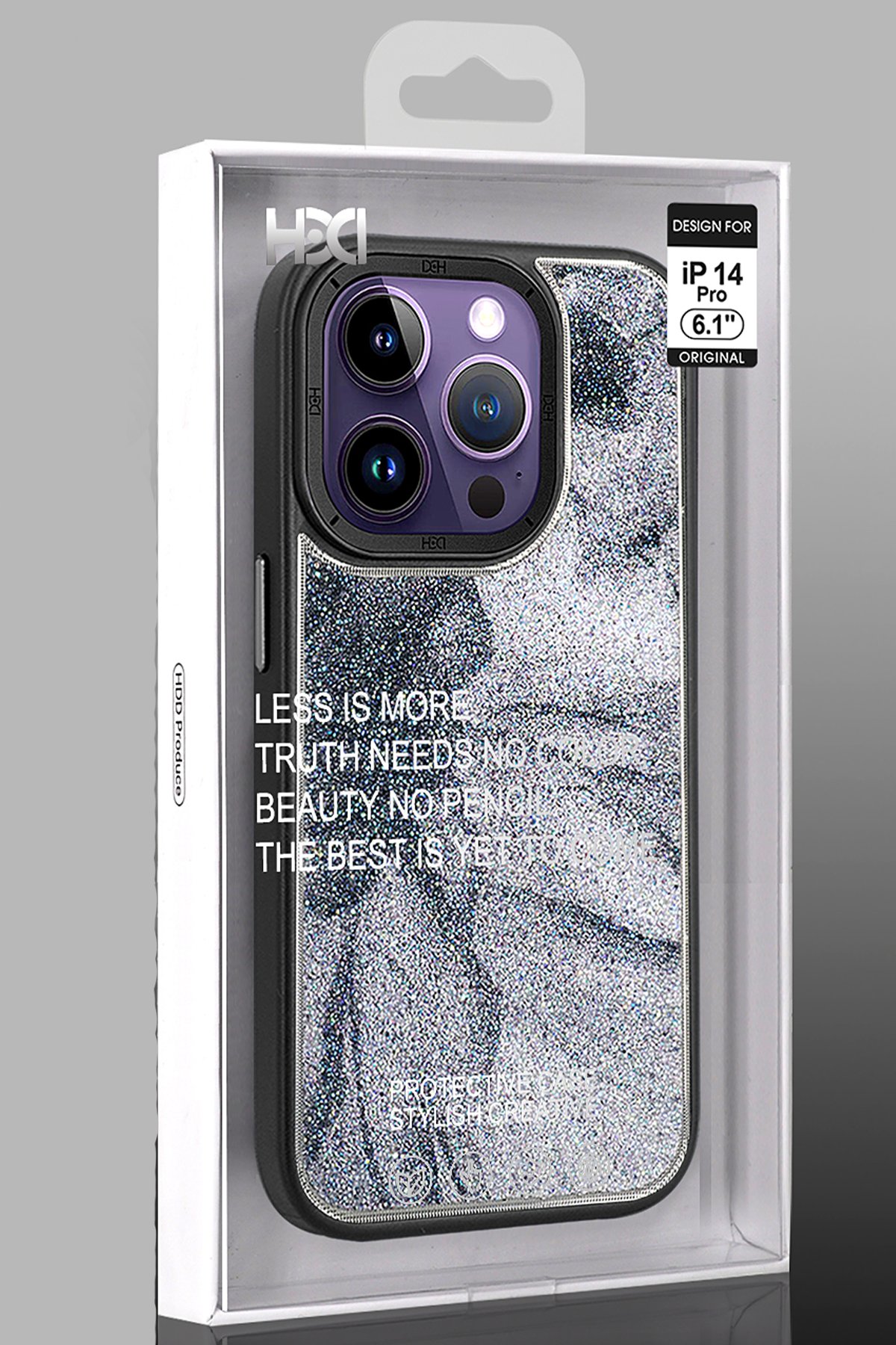 HDD iPhone 14 Pro Kılıf HBC-155 Lizbon Kapak - Siyah