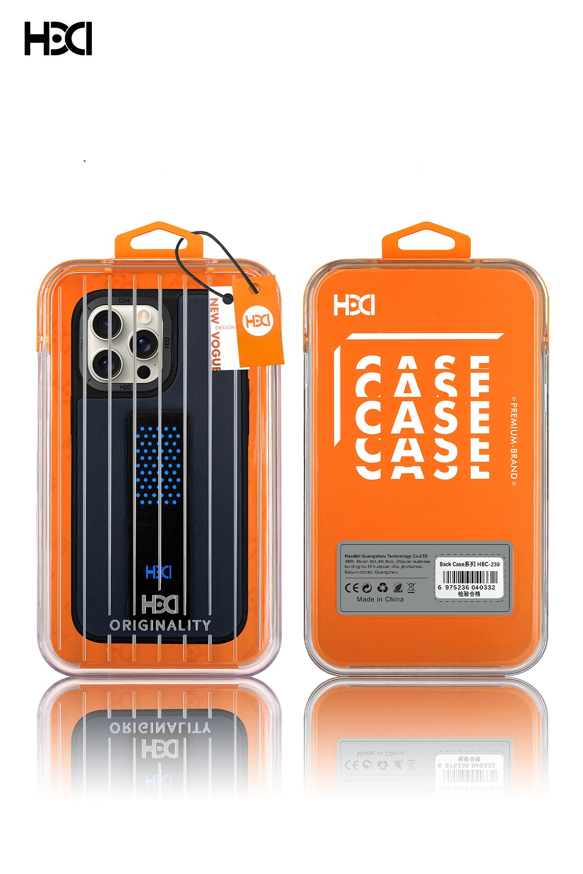HDD iPhone 14 Pro Max Kılıf HBC-190 Kolaj Kapak - Koyu Yeşil