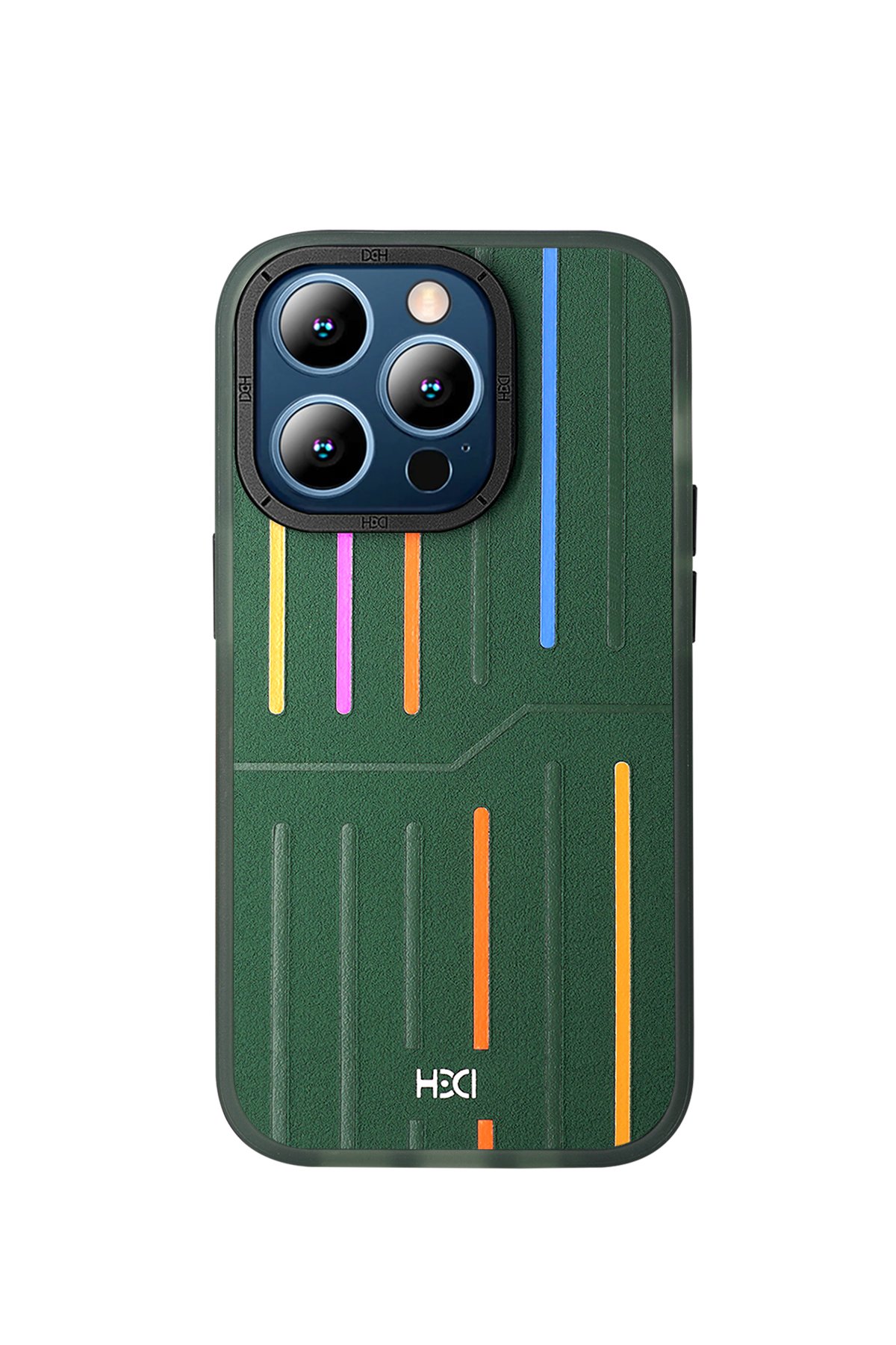 HDD iPhone 14 Pro Max Kılıf HBC-190 Kolaj Kapak - Kahverengi