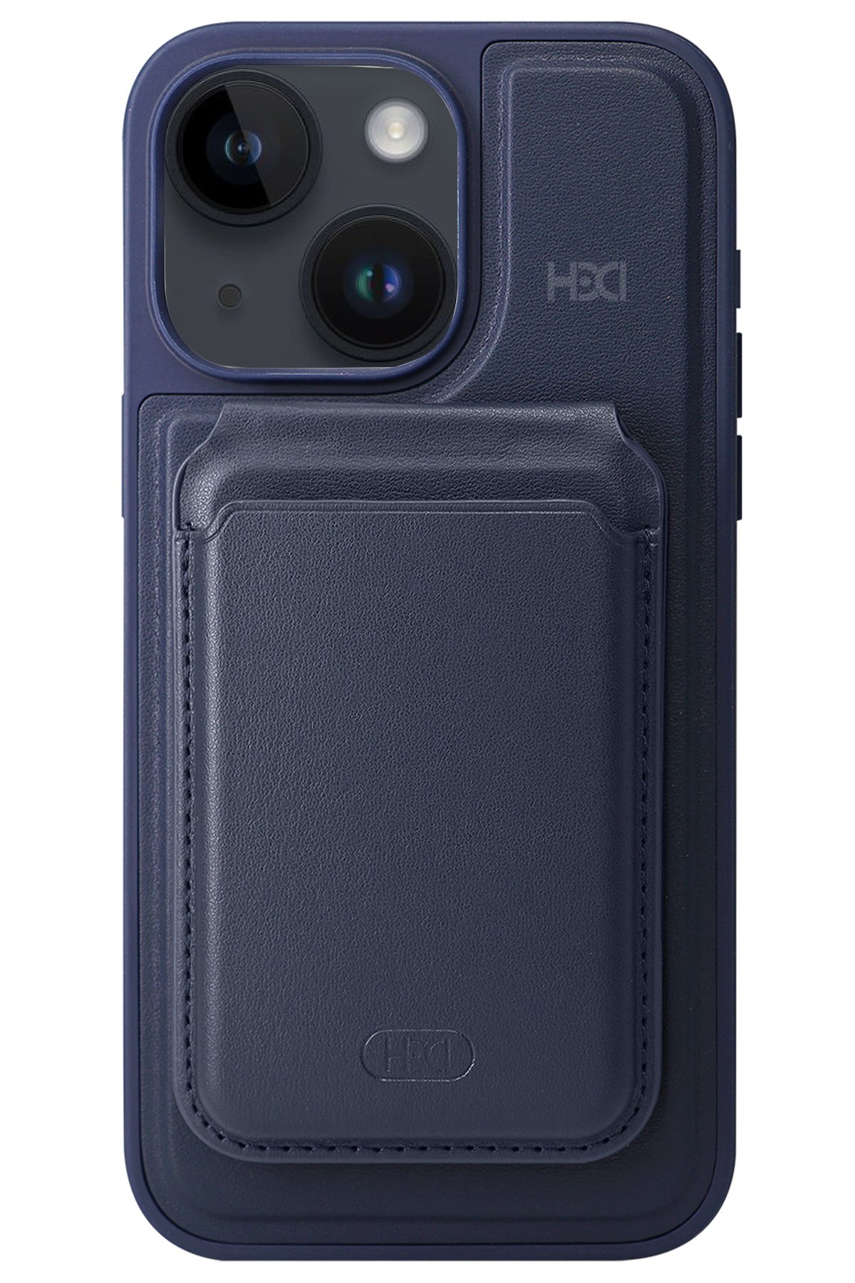 HDD iPhone 15 HBC-228 Havana Magnet Kartvizitli Kapak - Derin Mor
