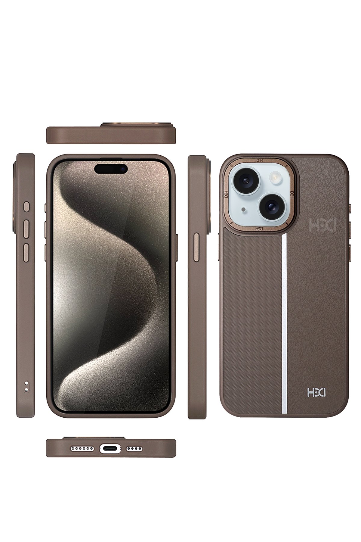 HDD iPhone 15 HBC-263 Monaco Kapak - Lacivert