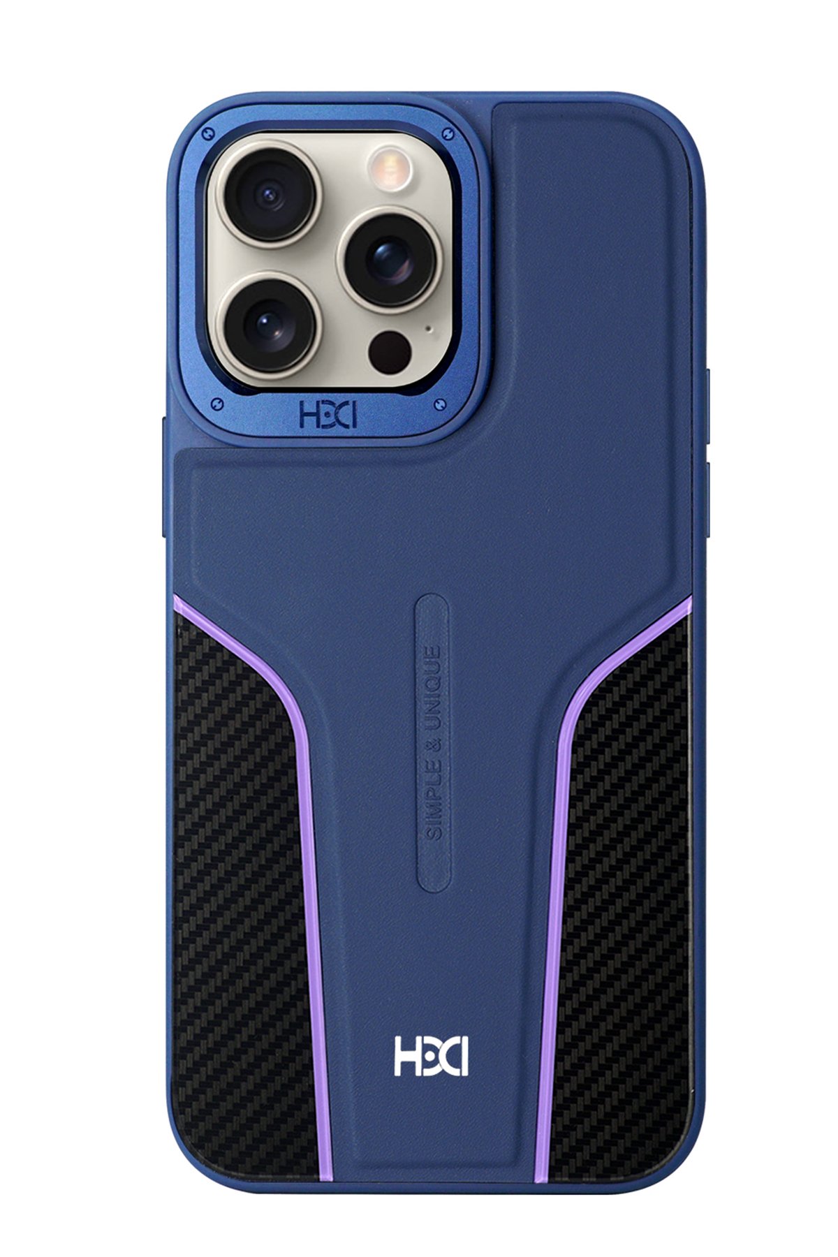 HDD iPhone 15 Pro Kılıf HBC-157 Granada Magneticsafe Kapak - Lacivert