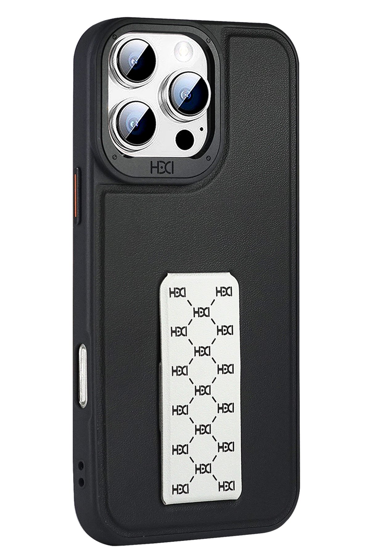 HDD iPhone 15 Pro Kılıf HBC-160 Almera Taşlı Kapak - Siyah