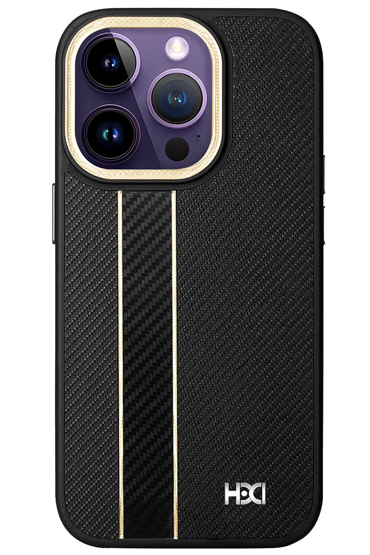 HDD iPhone 15 Pro Kılıf HBC-157 Granada Magneticsafe Kapak - Siyah