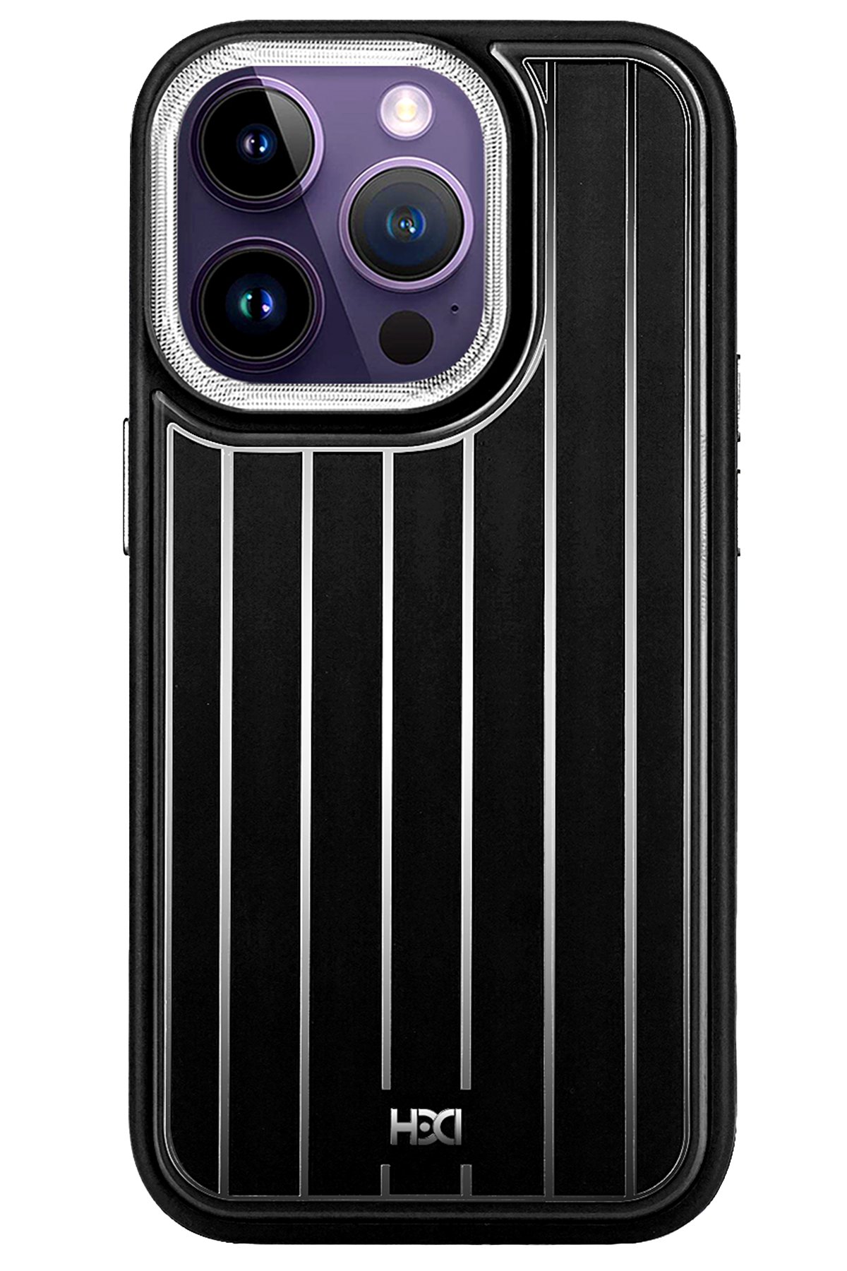 HDD iPhone 15 Pro Kılıf HBC-221 Roma Kapak - Derin Mor