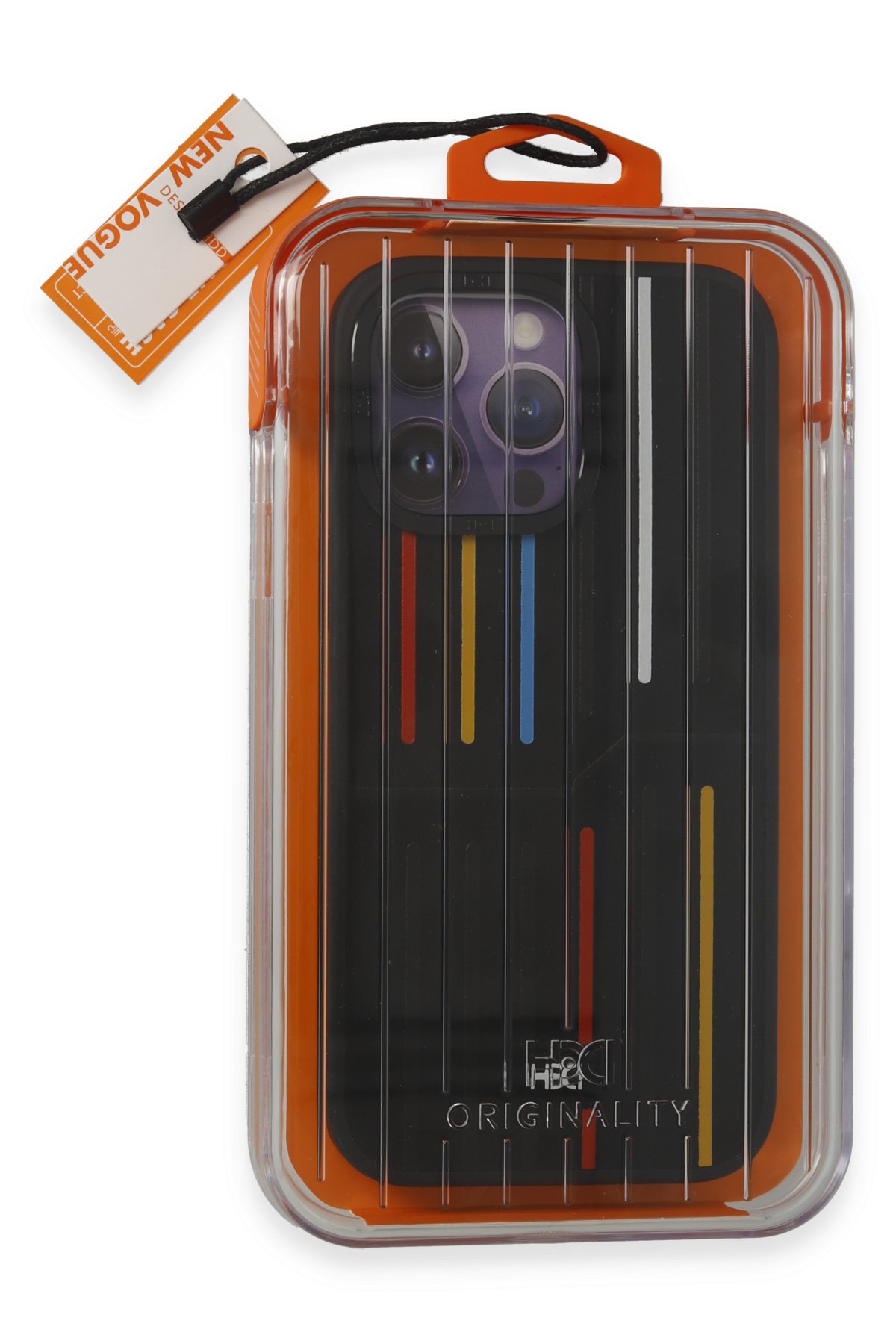 HDD iPhone 15 Pro HBC-239 Colombo Standlı Kapak - Kahverengi