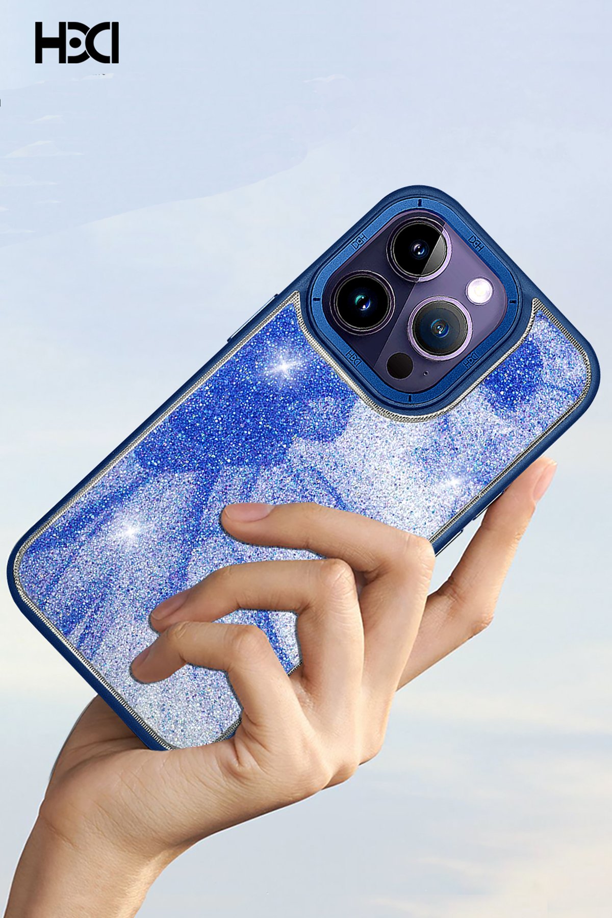 HDD iPhone 15 Pro Max HBC-248 Lima Standlı Kapak - Lacivert