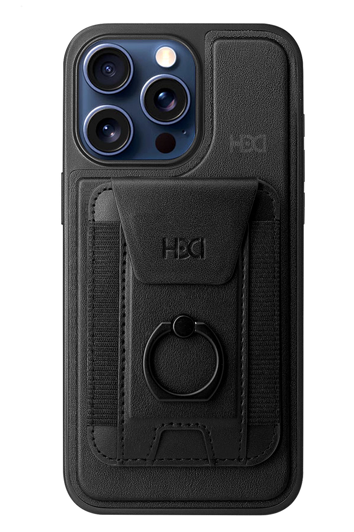 HDD iPhone 15 Pro Max HBC-239 Colombo Standlı Kapak - Kahverengi