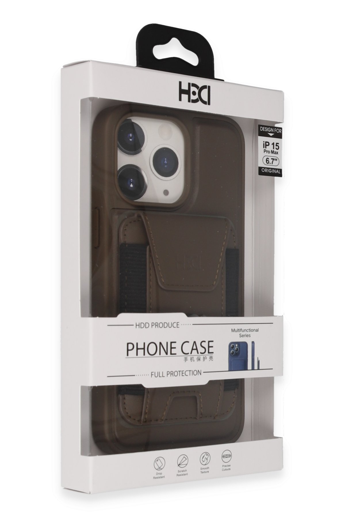 HDD iPhone 15 Pro Max Kılıf HBC-190 Kolaj Kapak - Lacivert