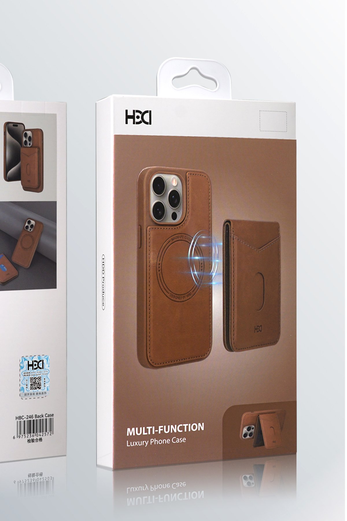 HDD iPhone 15 Pro Max Kılıf HBC-222 Bern Kapak - Derin Mor