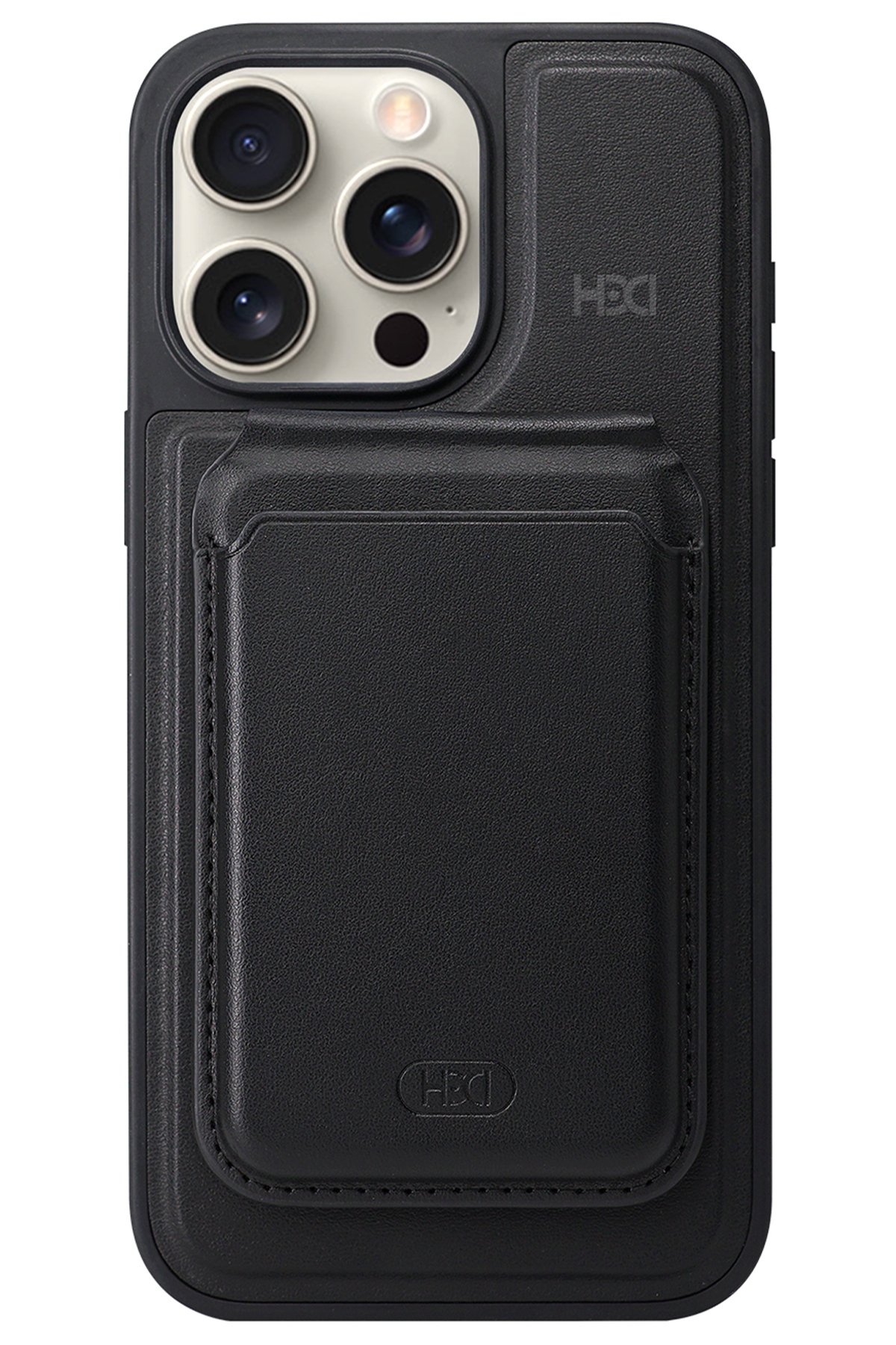 HDD iPhone 15 Pro Max Kılıf HBC-222 Bern Kapak - Kahverengi