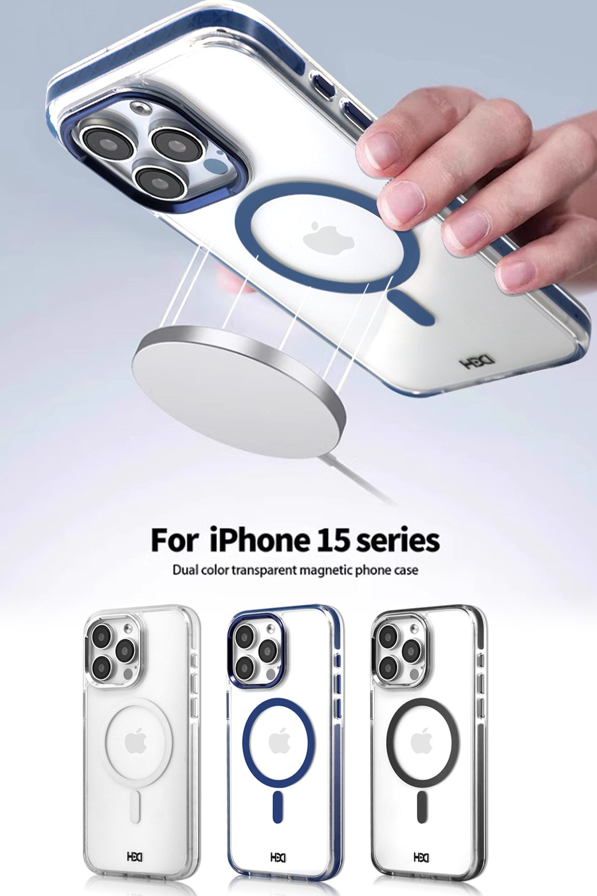 HDD iPhone 15 Pro Max HBC-264 Lambor Karbon Fiber Sport Kapak - Siyah