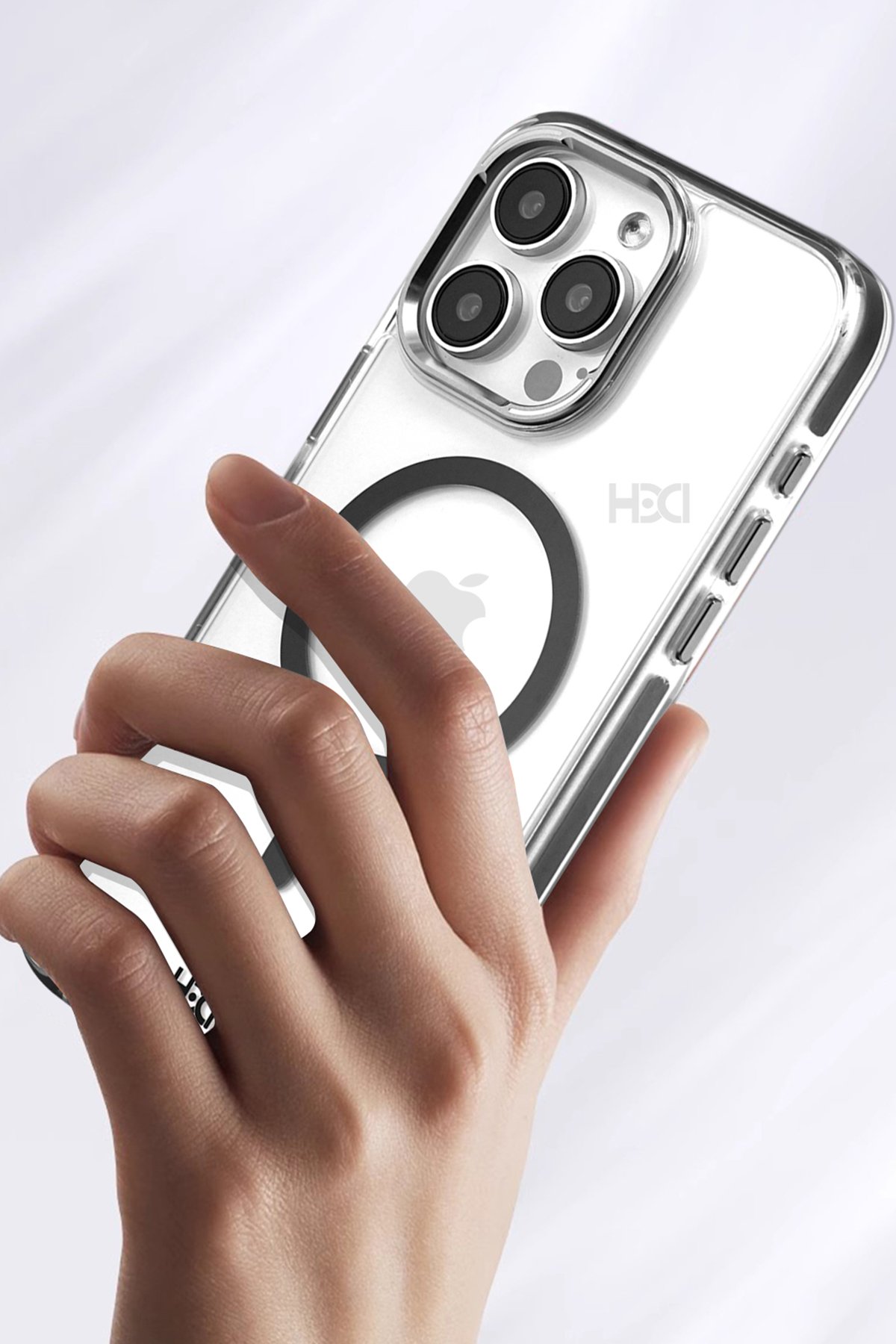 HDD iPhone 15 Pro Max HBC-247 Atina Kartvizitli Kapak - Siyah