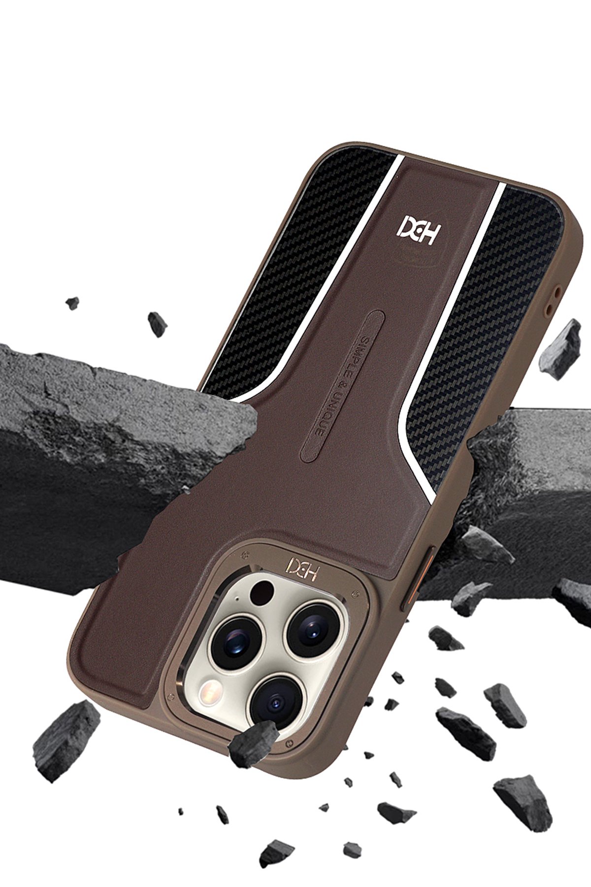 HDD iPhone 15 Pro Max HBC-239 Colombo Standlı Kapak - Lacivert