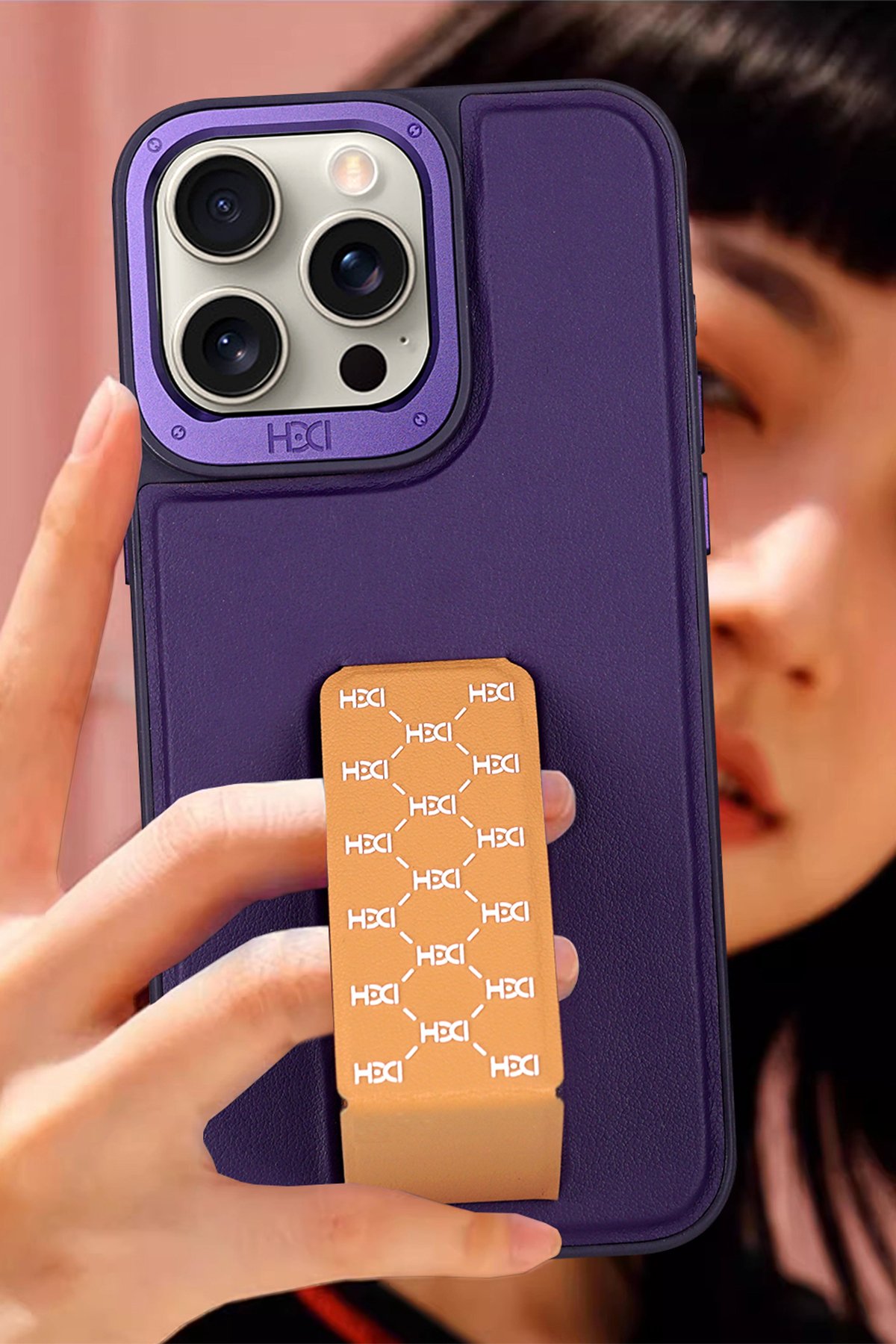 HDD iPhone 15 Pro Max Kılıf HBC-155 Lizbon Kapak - Gri