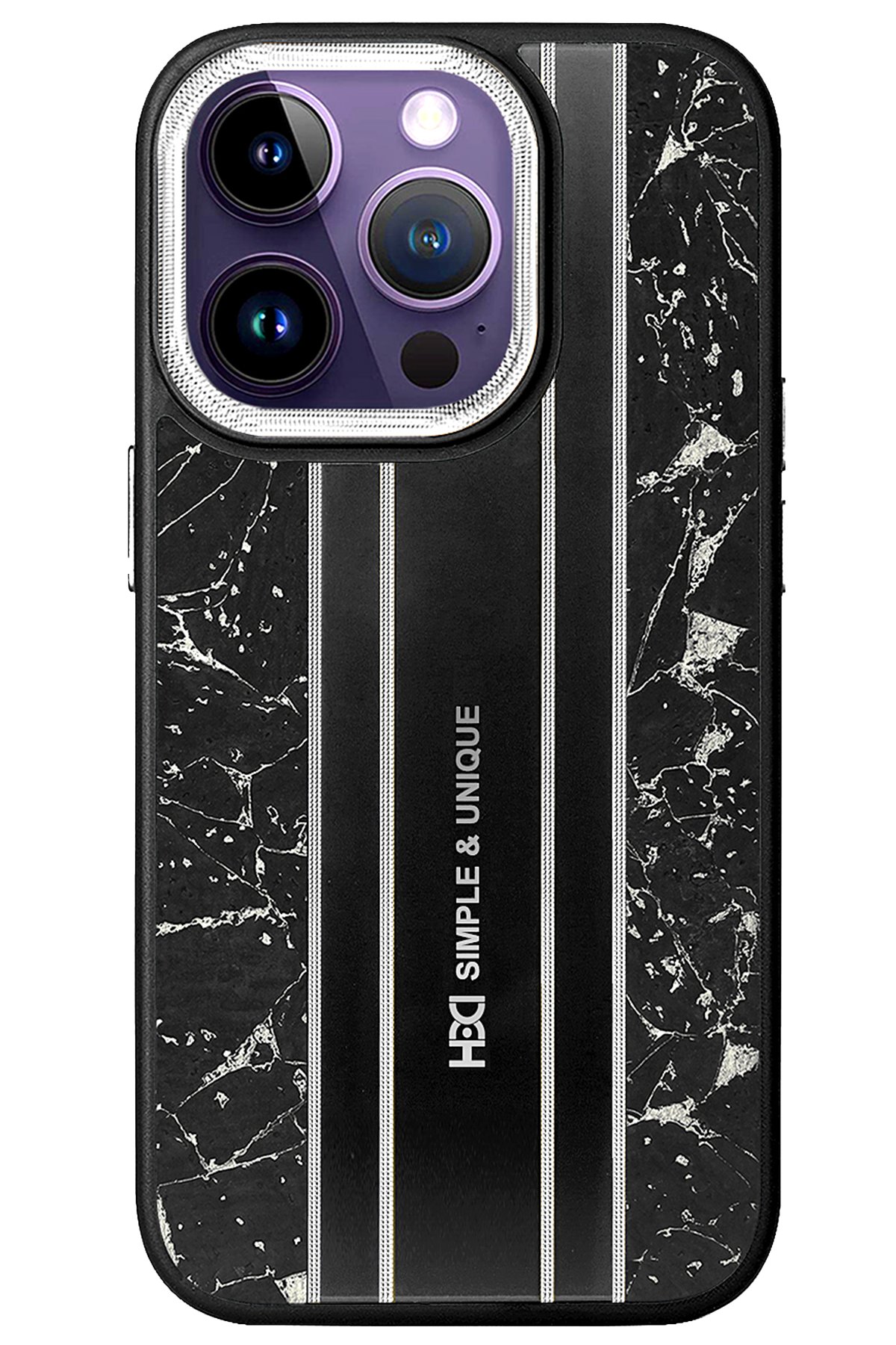 HDD iPhone 15 Pro Max Kılıf HBC-155 Lizbon Kapak - Gri