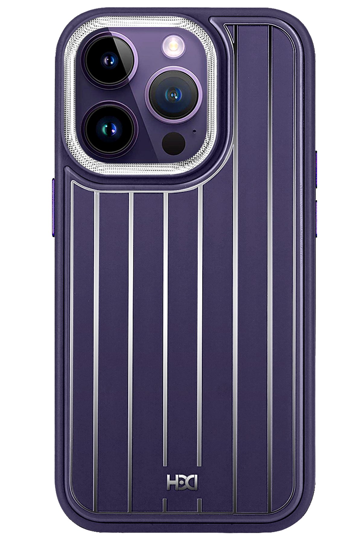 HDD iPhone 15 Pro Max HBC-264 Lambor Karbon Fiber Sport Kapak - Derin Mor