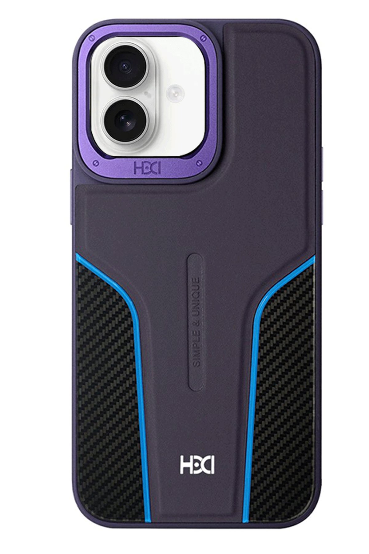 HDD iPhone 16 HBC-265 Madrid Magsafe Standlı Kapak - Siyah