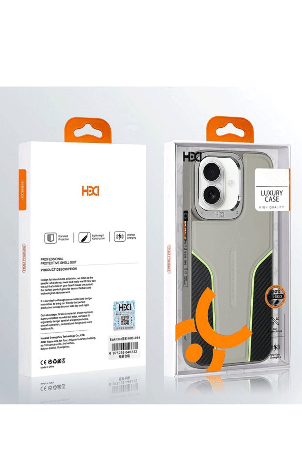 HDD iPhone 16 HBC-263 Monaco Kapak - Koyu Yeşil