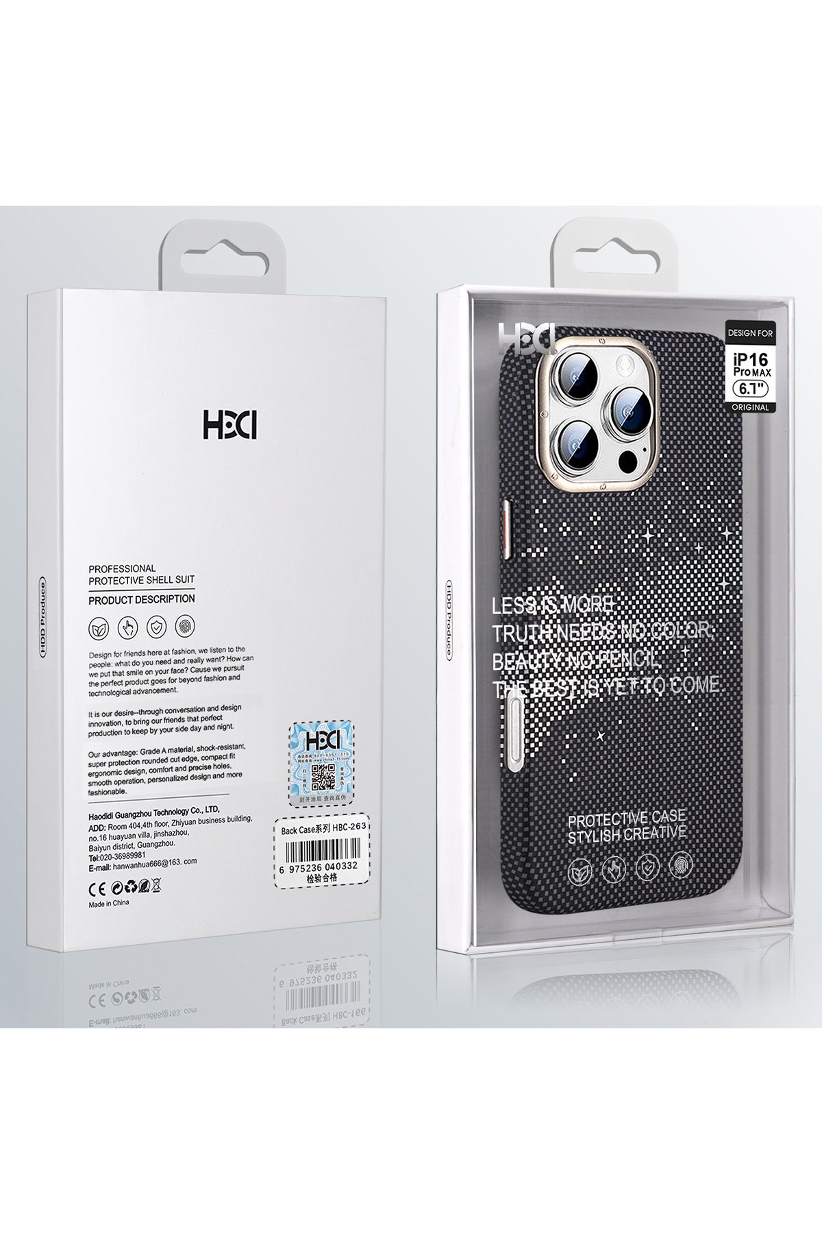 HDD iPhone 16 Pro Max HBC-300 Beat Magsafe Kılıf - Beyaz