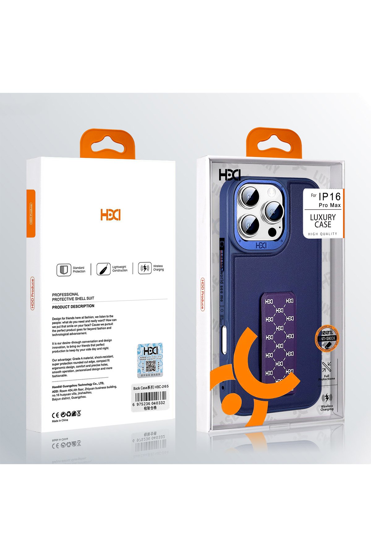 HDD iPhone 16 Pro Max HBC-264 Lambor Karbon Fiber Sport Kapak - Siyah