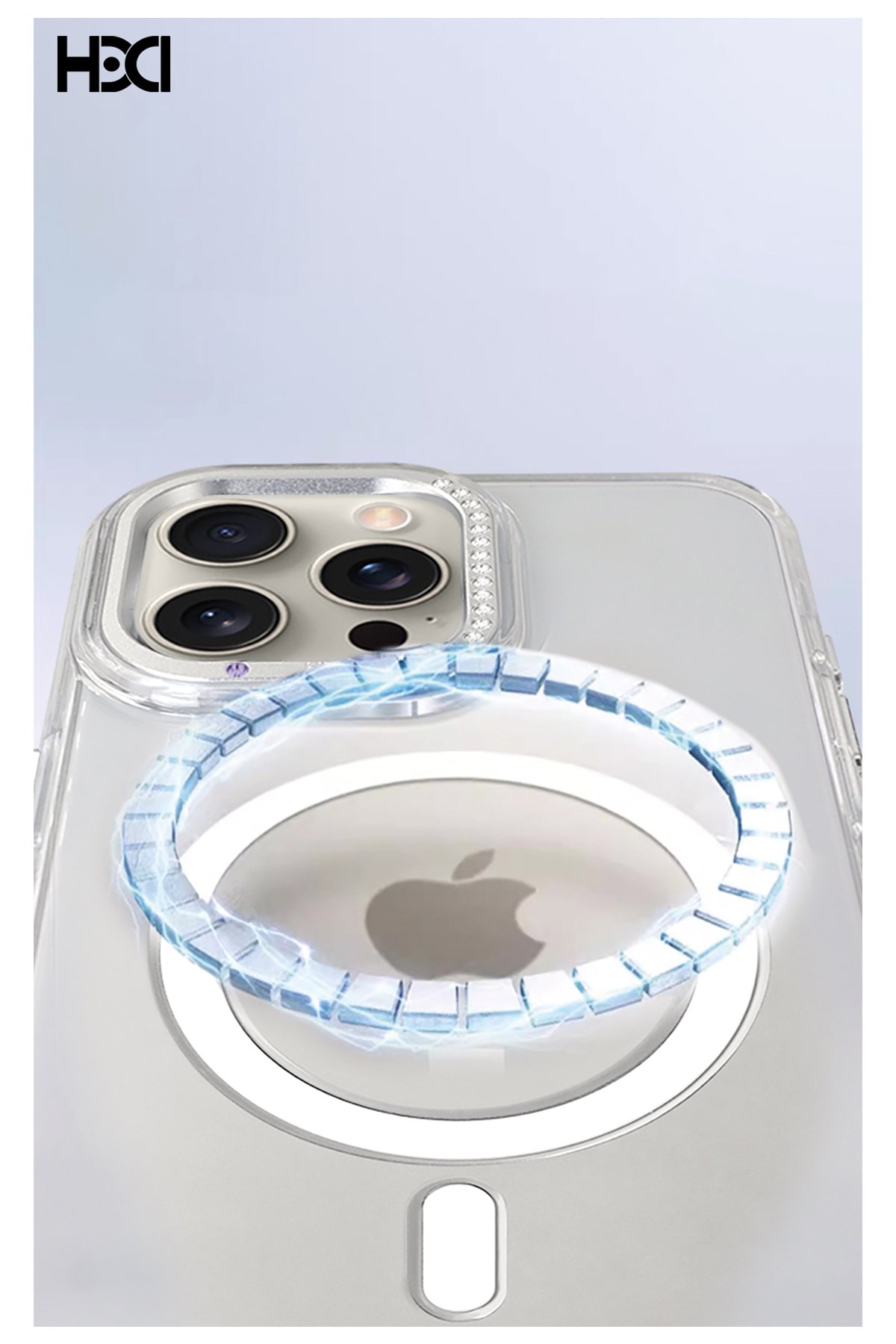 HDD iPhone 16 Pro Max HBC-265 Madrid Magsafe Standlı Kapak - Lacivert