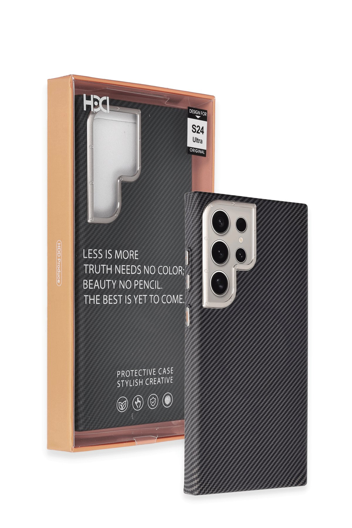 HDD Samsung Galaxy S24 Ultra HBC-264 Lambor Karbon Fiber Sport Kapak - Lacivert