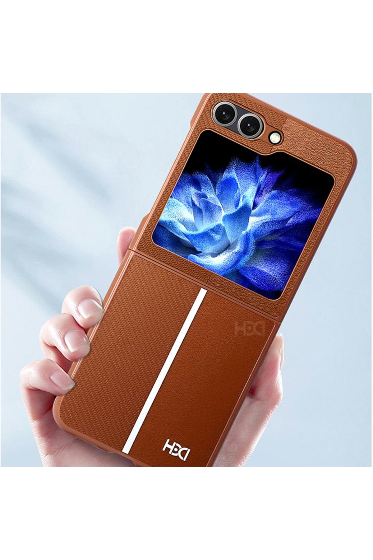 HDD Samsung Galaxy Z Flip 5 Kılıf HBC-155 Lizbon Kapak - Derin Mor