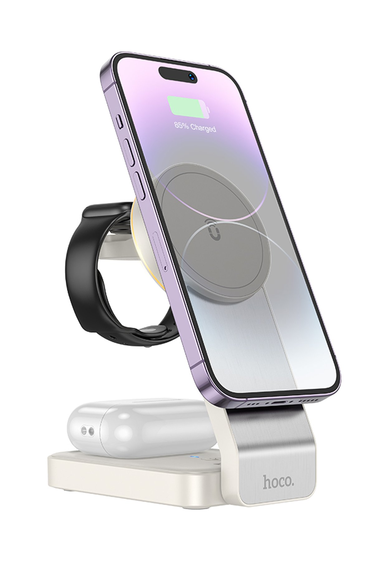 Hoco M111 Pro Lightning Dijital Mikrofonlu Kablolu Kulaklık - Beyaz