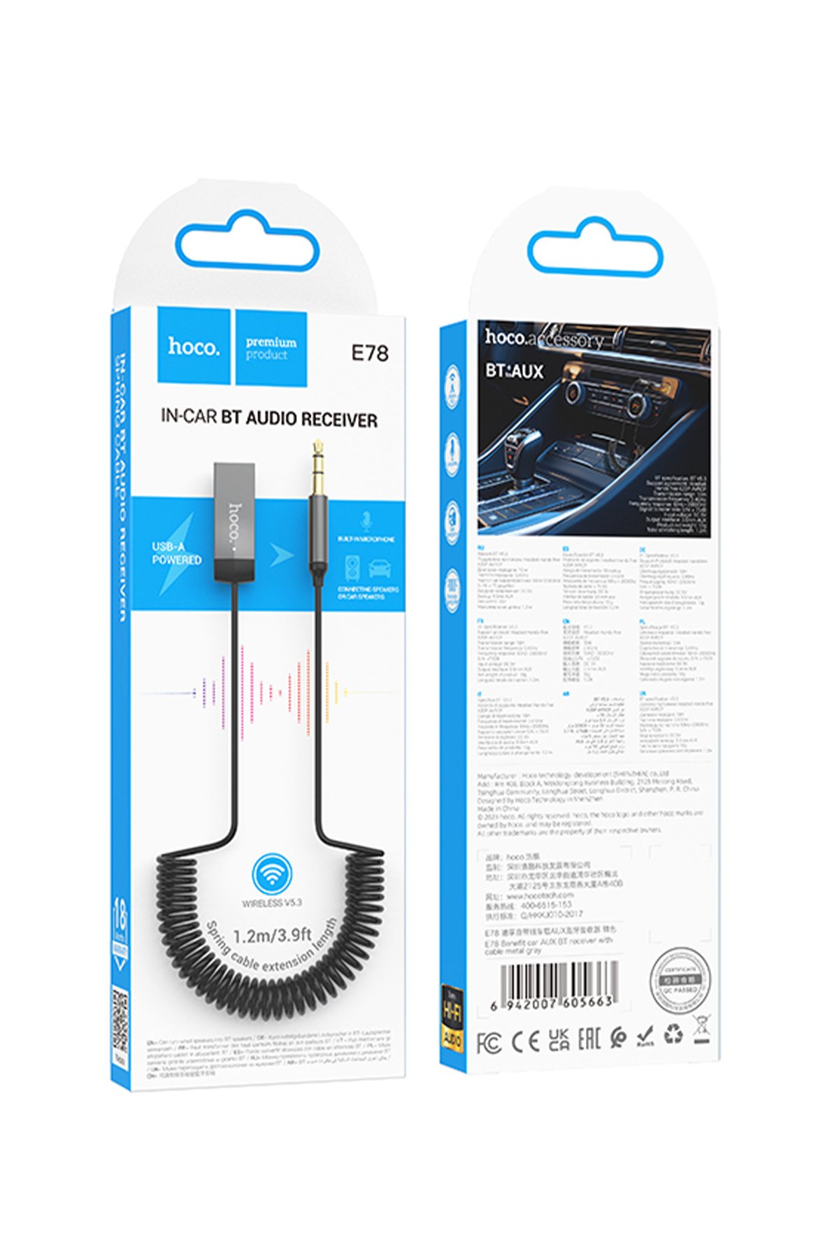 Hoco BS61 Wild Fun Kamp Işıklı Bluetooth Kablosuz Hoparlör - Siyah