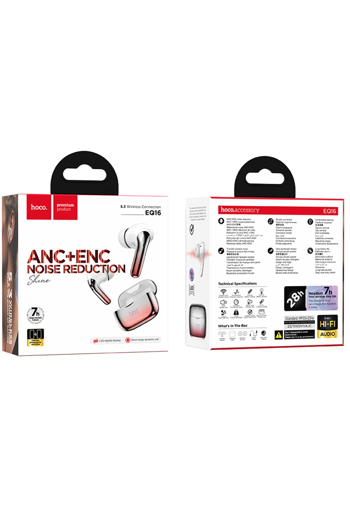 Hoco N46 Glorious 1 Adet Type-C ve 1 Adet USB Çıkışlı Ekstra Type-C to Type-C Kablolu 20W PD Hızlı Şarj Aleti - Beyaz