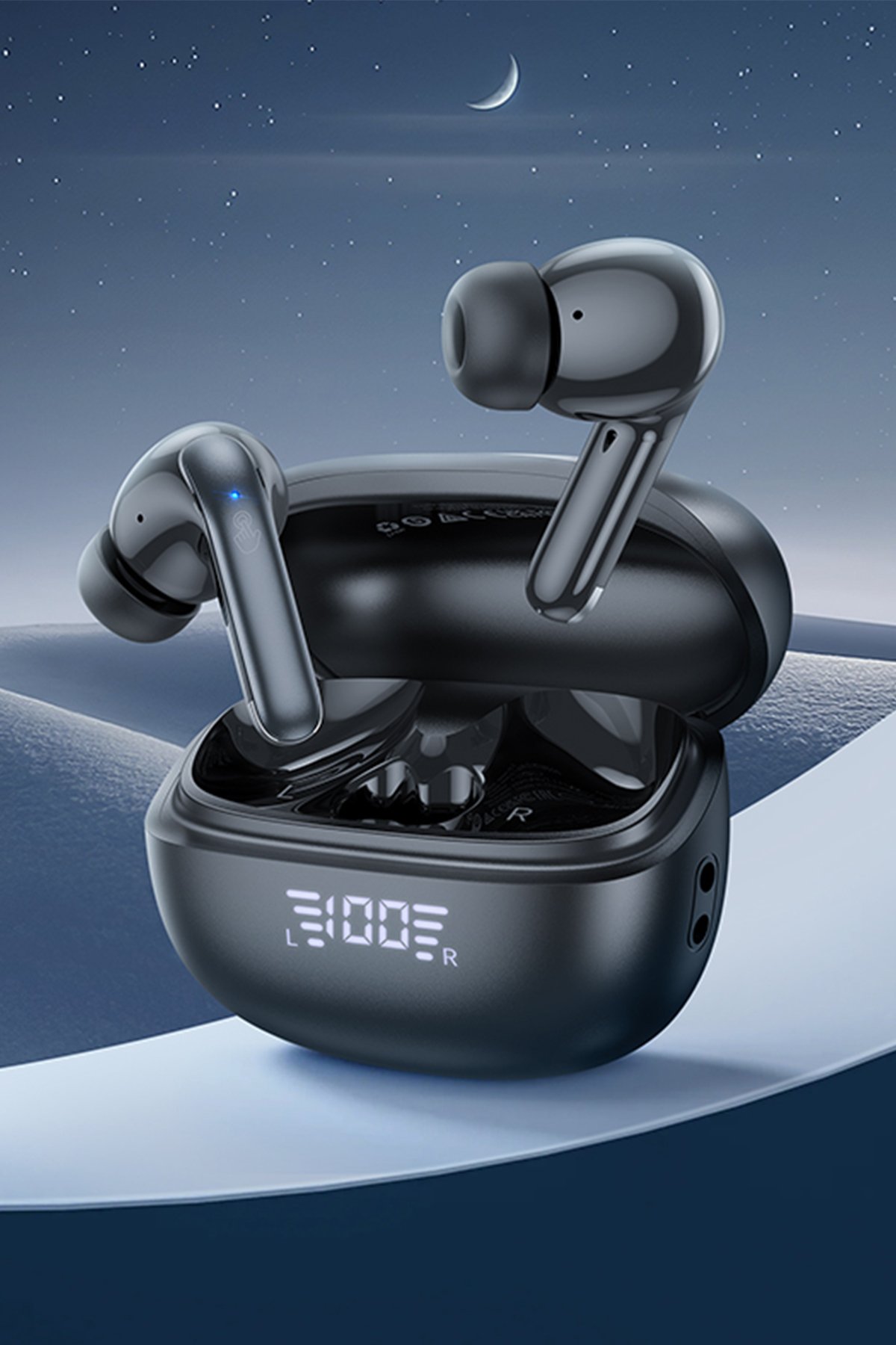 Hoco C133A 1.5M Kablolu 3 Adet Type-C ve 3 Adet USB Çıkışlı 75W GAN PD GAN Masaüstü Şarj Adaptörü - Siyah