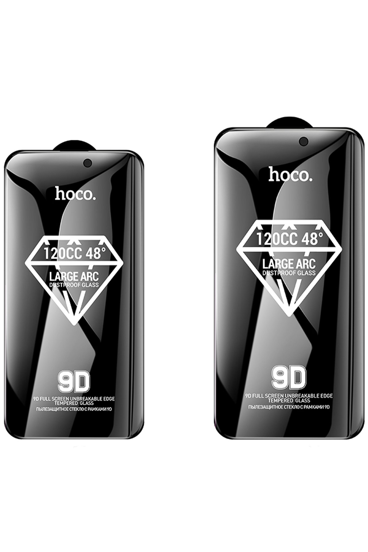Hoco iPhone 14 9D Dustproof Cam Ekran Koruyucu - Siyah