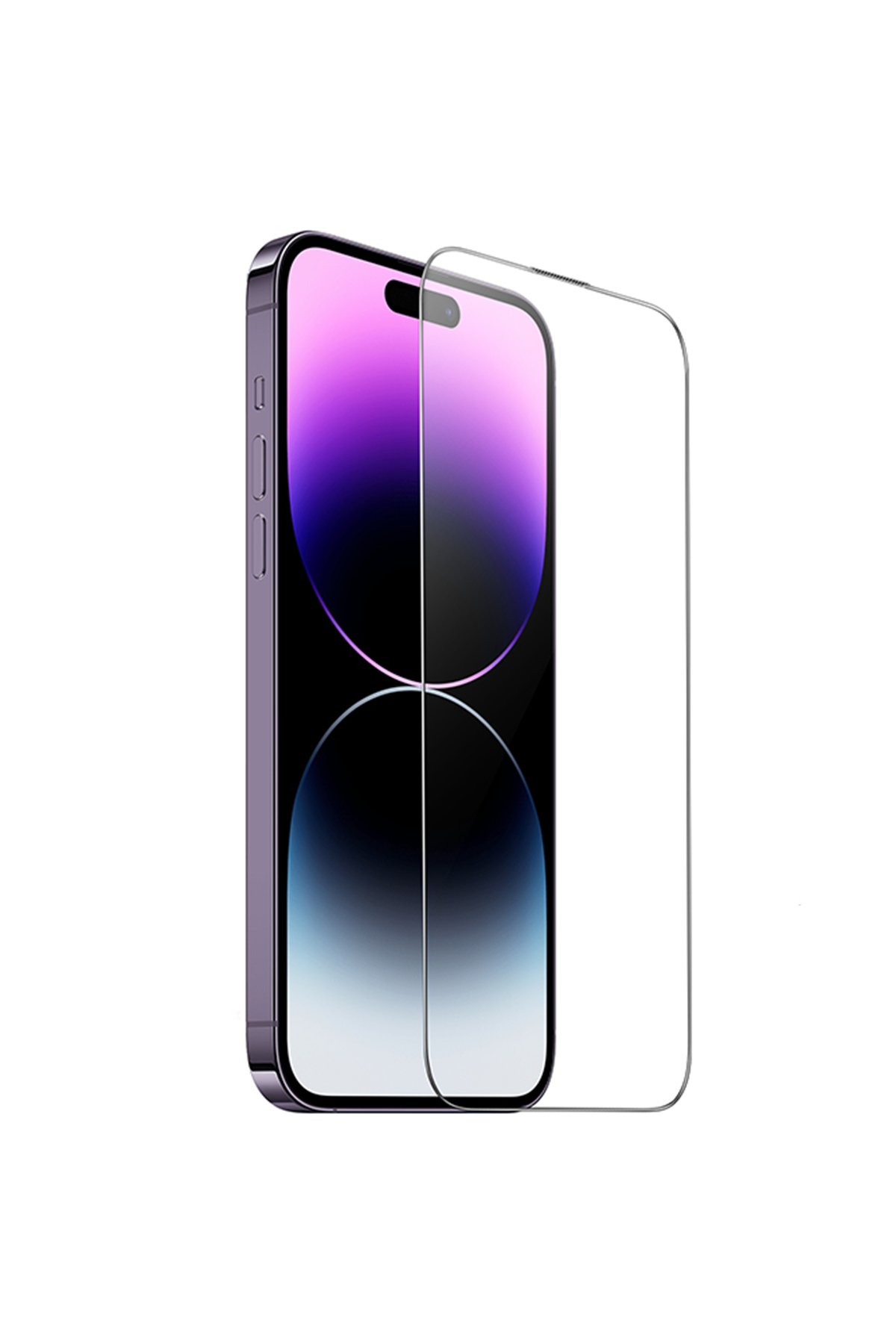Hoco iPhone 14 Pro 9D Dustproof Hayalet Cam Ekran Koruyucu - Siyah