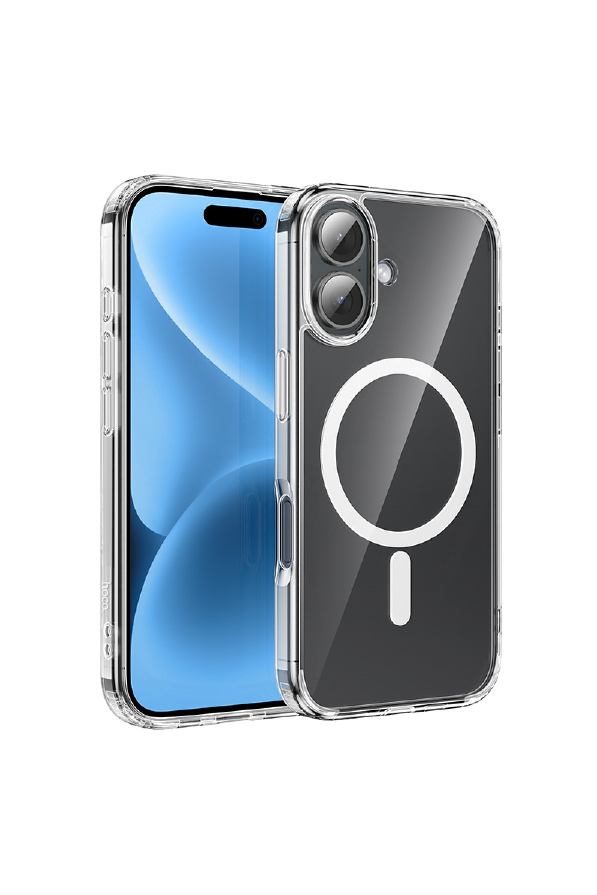 Hoco iPhone 16 Rotating Magsafe Standlı Kapak - Siyah