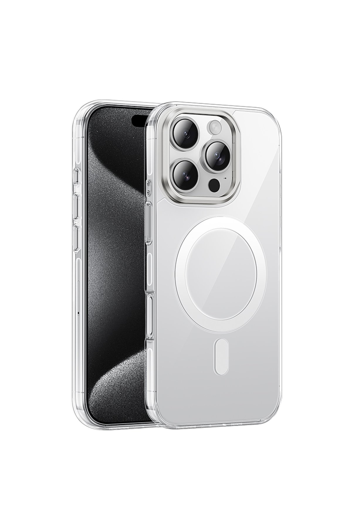 Hoco iPhone 16 Pro 3D Metal Frame Kamera Lens - Siyah