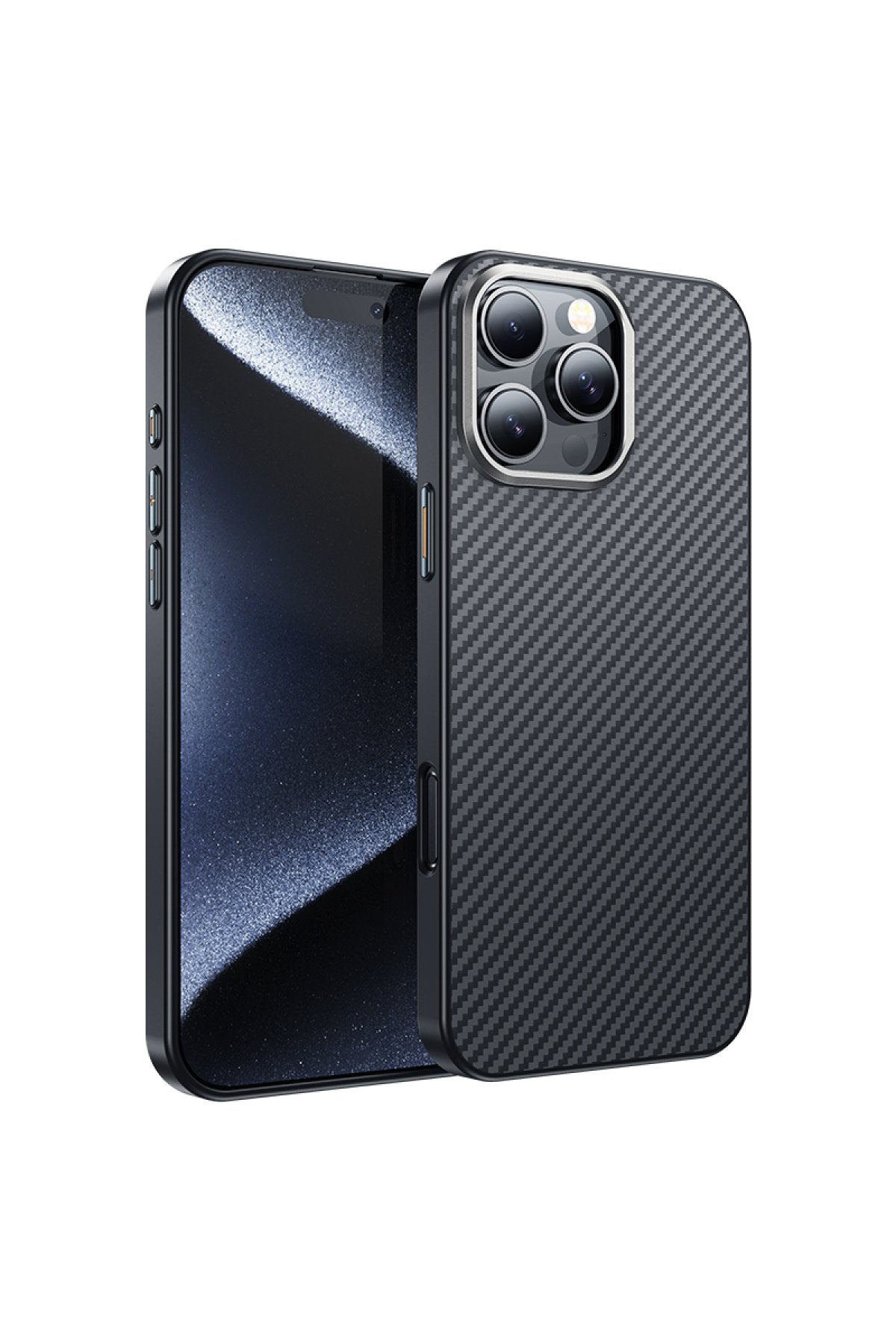 Hoco iPhone 16 Pro 3D Metal Frame Kamera Lens - Gümüş