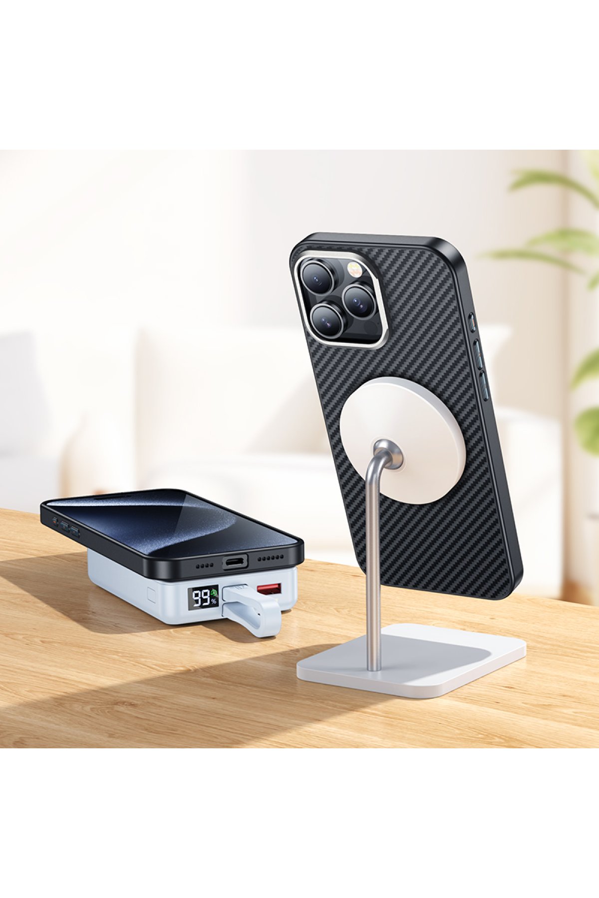Hoco iPhone 16 Pro 3D Metal Frame Kamera Lens - Gümüş