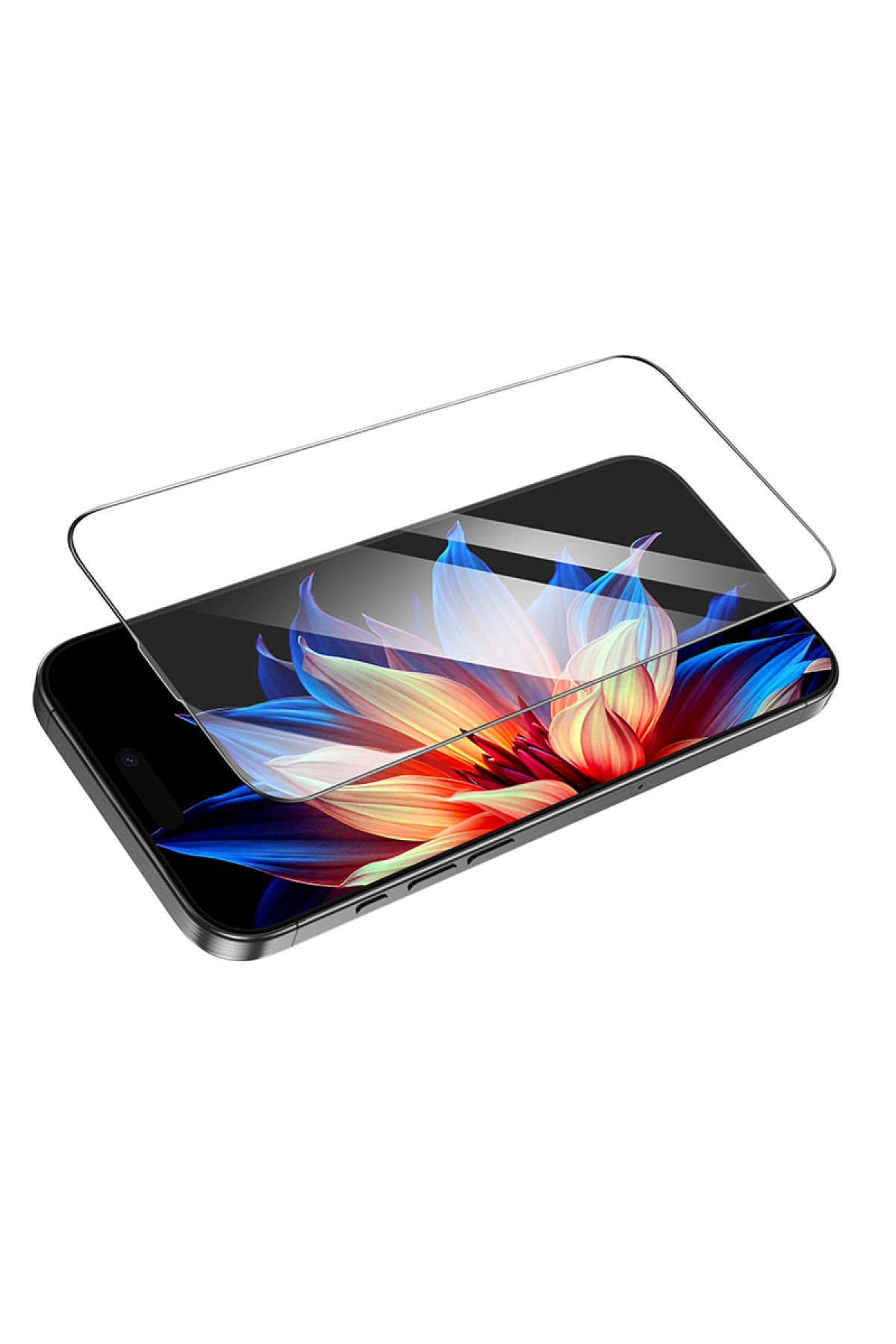 Hoco iPhone 16 Pro Max 9D Dustproof Cam Ekran Koruyucu - Siyah