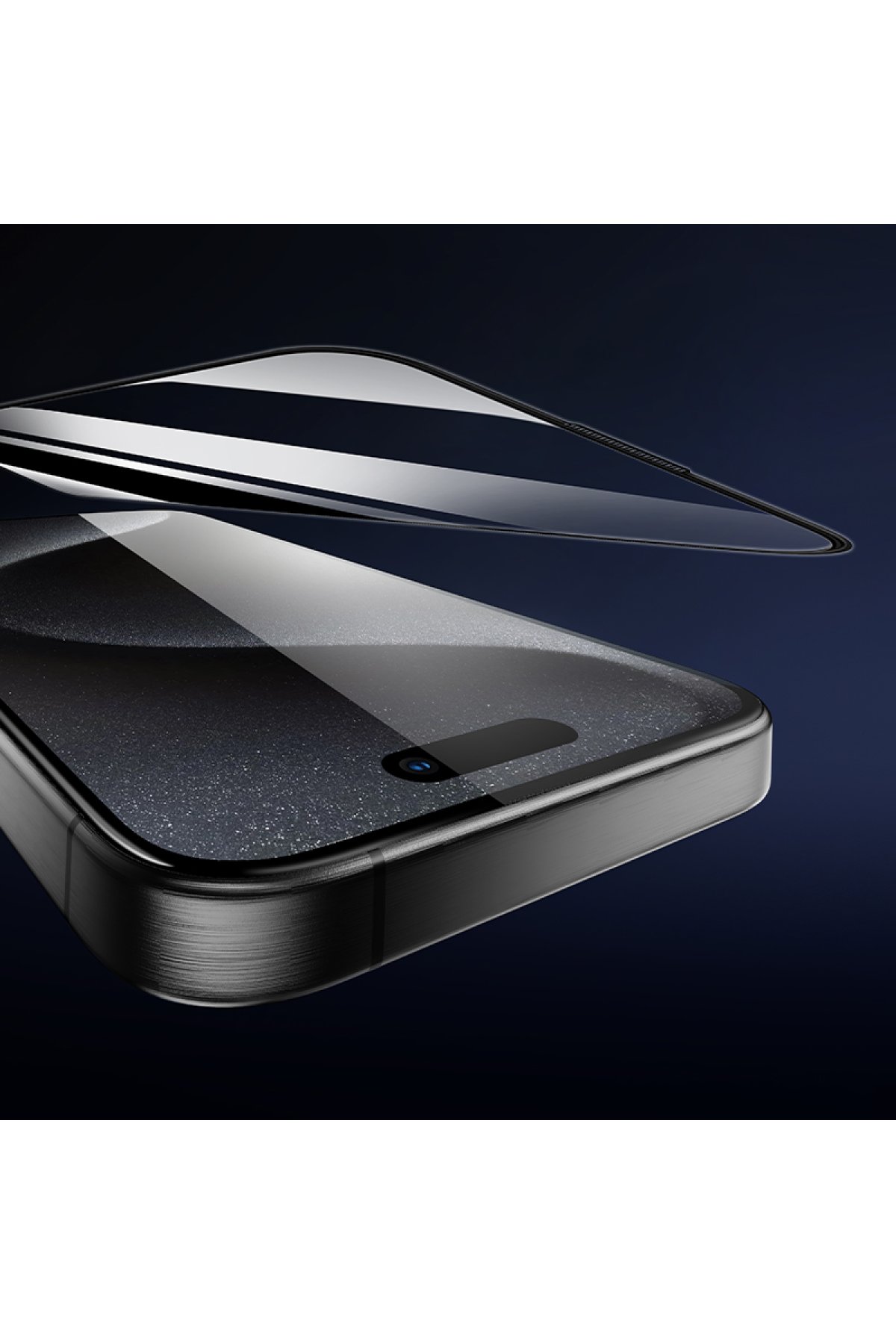 Hoco iPhone 16 Pro Max 9D Dustproof Cam Ekran Koruyucu - Siyah