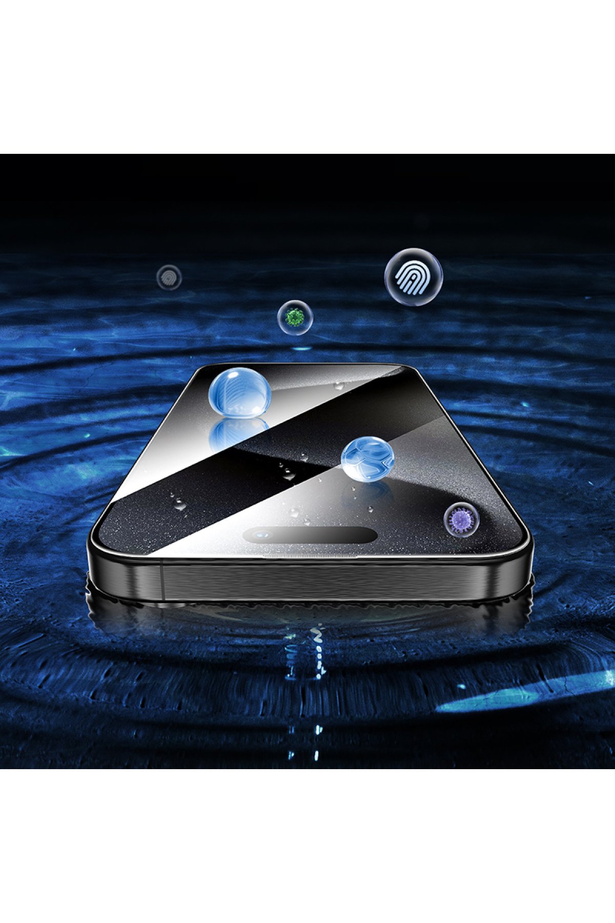 Hoco iPhone 16 Pro Max 9D Dustproof Cam Ekran Koruyucu - Siyah