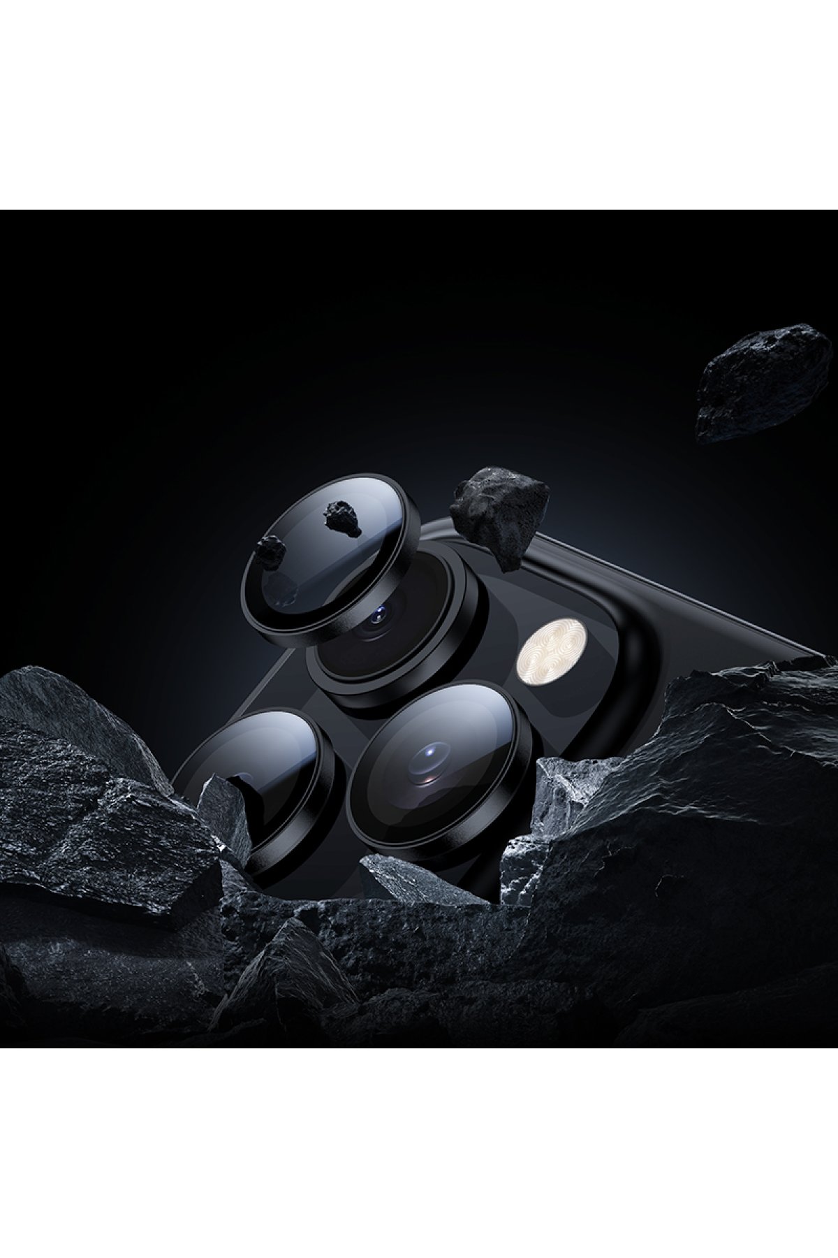 Hoco iPhone 16 Pro Max 9D Dustproof Cam Ekran Koruyucu - Siyah