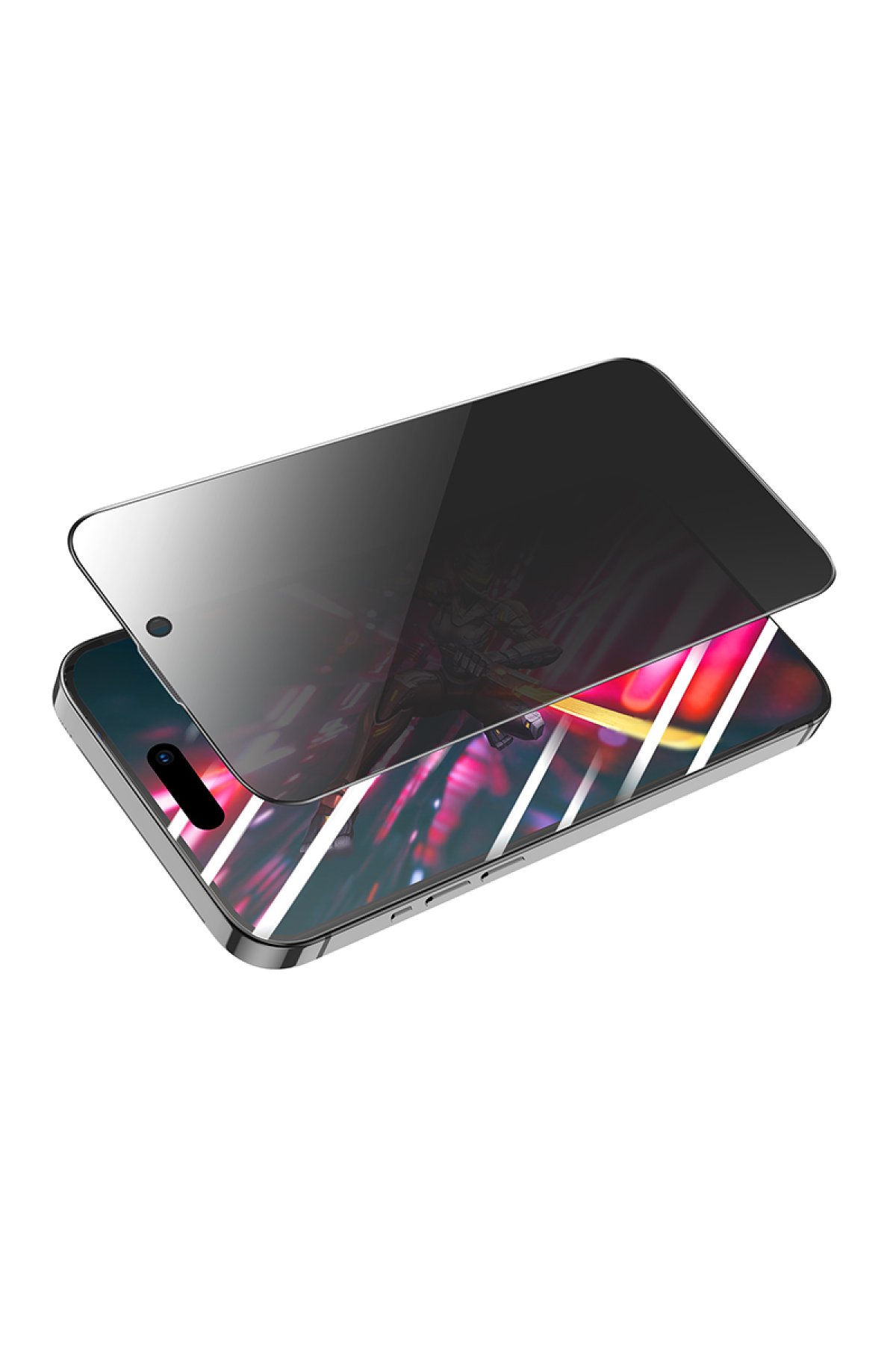 Hoco iPhone 16 Pro Max 3D Metal Frame Kamera Lens - Siyah