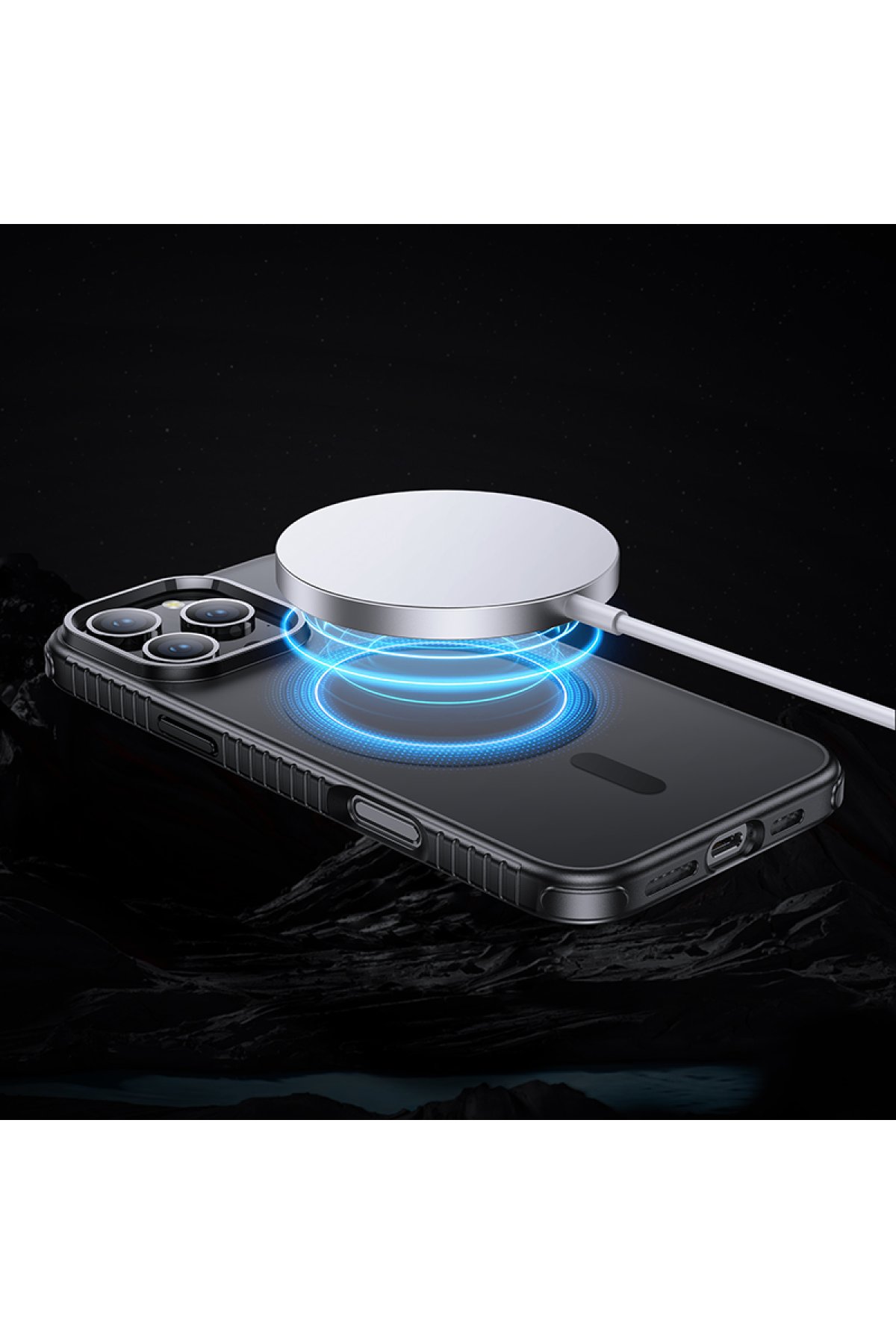 Hoco iPhone 16 Pro Max Invisible Magsafe Kapak - Şeffaf