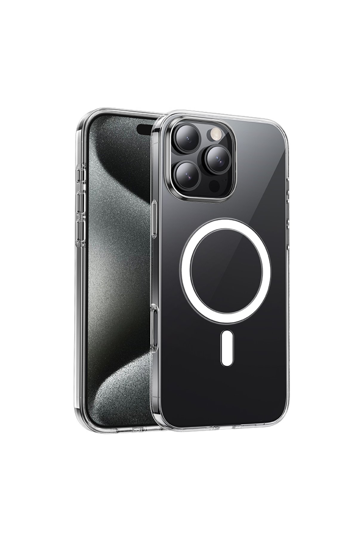 Hoco iPhone 16 Pro Armour Antishock Protective Magsafe Kapak - Beyaz