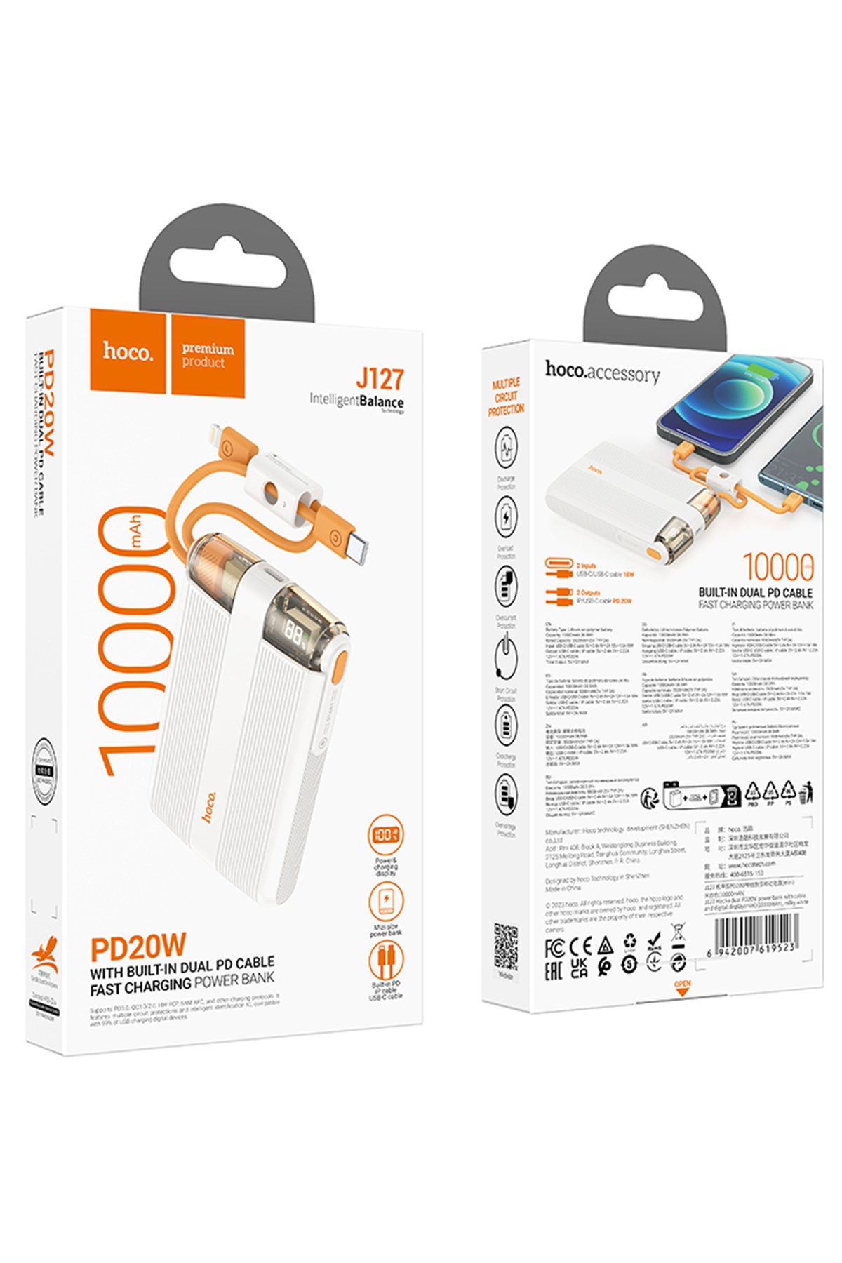 Hoco M111 Max Lightning Dijital Mikrofonlu Kablolu Kulaklık - Beyaz